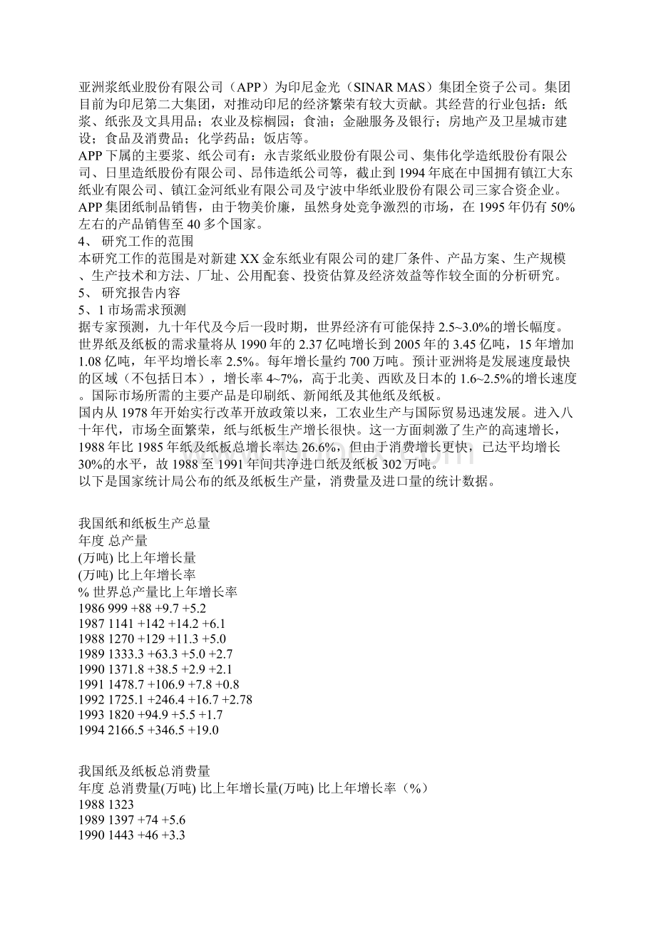 XX中外合资创新型纸业生产线新建投资项目可行性研究报告.docx_第3页