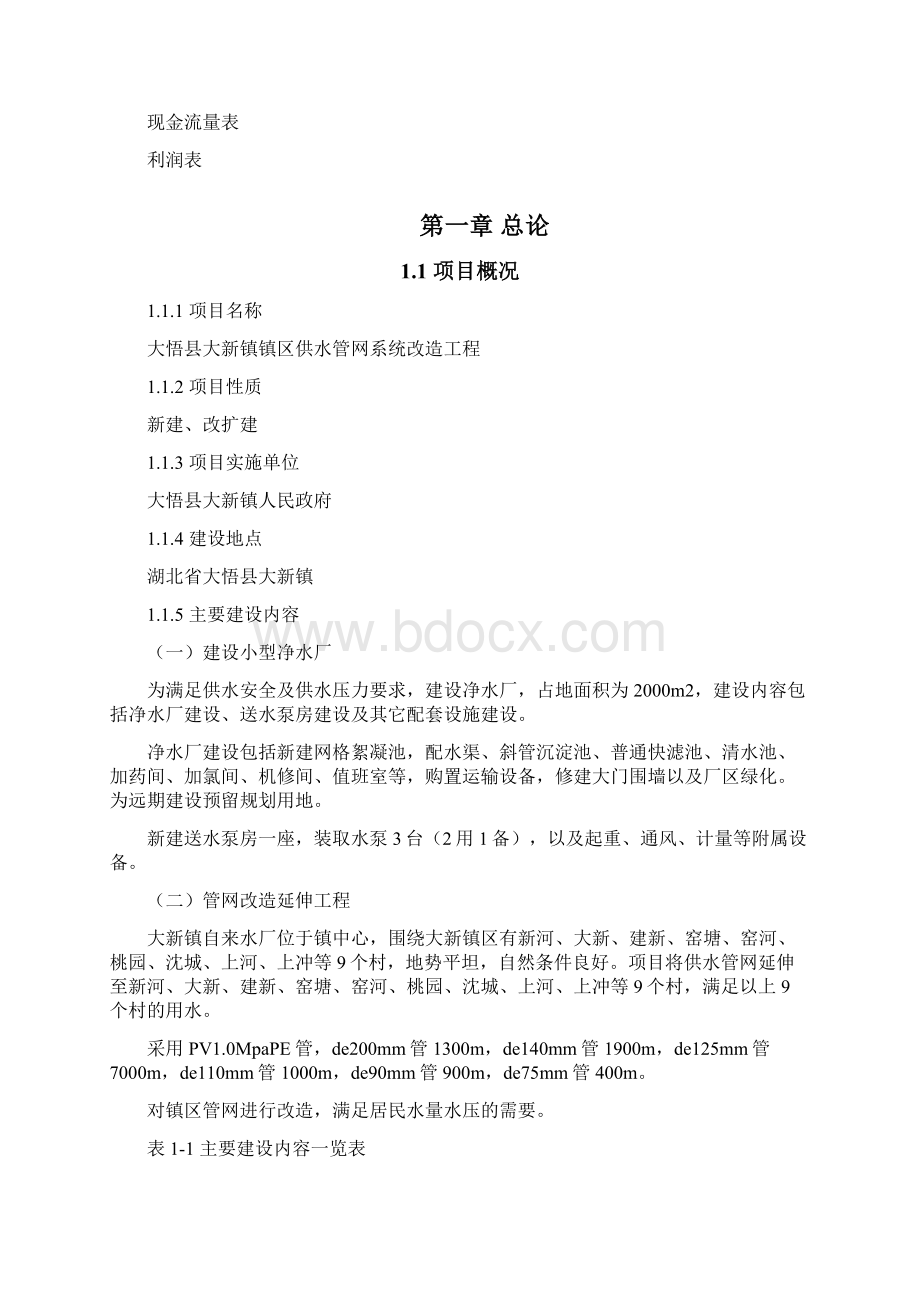 镇区供水管网系统工程项目可行性研究报告.docx_第2页