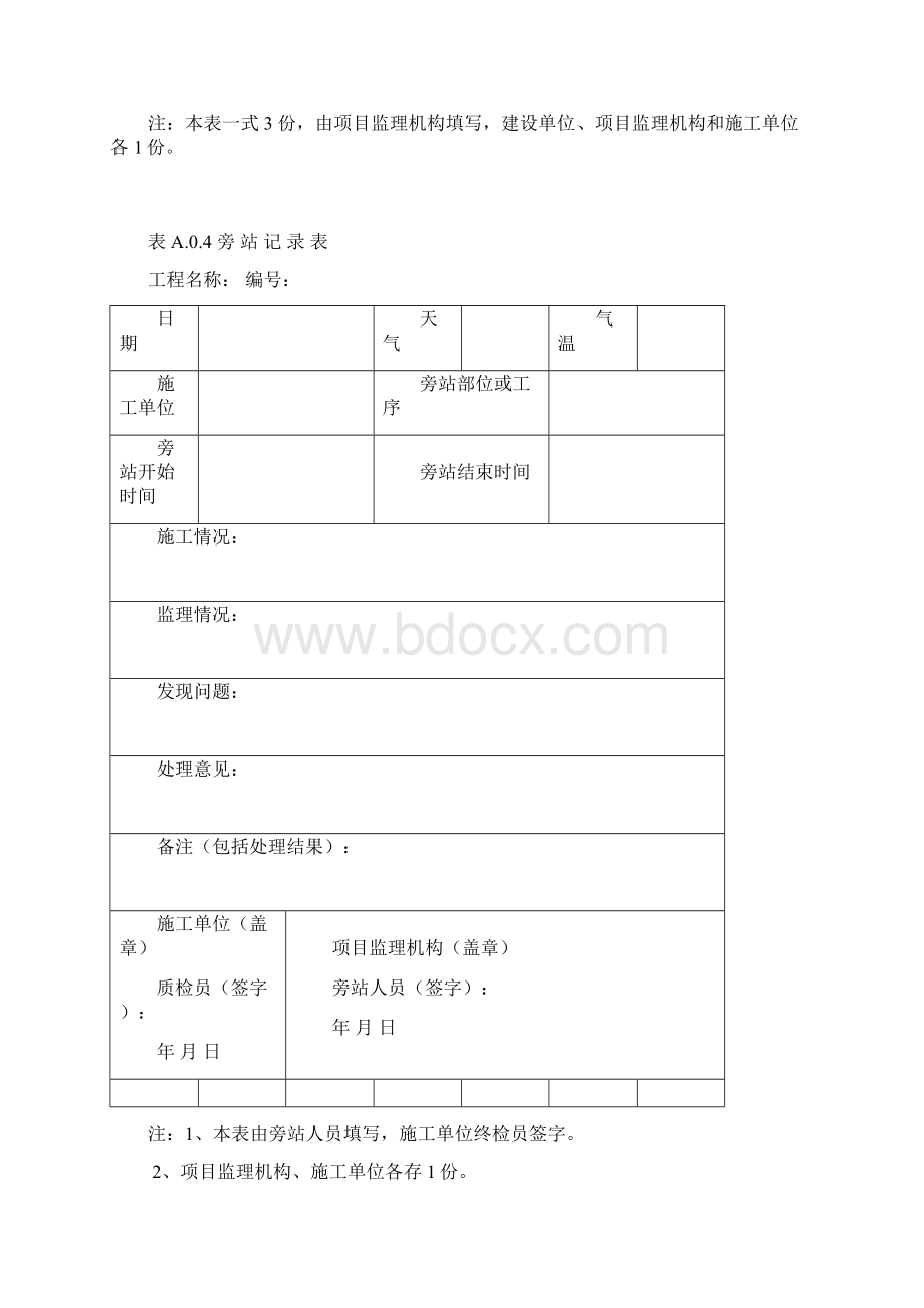 NBT31084风力发电场项目建设工程验收规程A监理基本用表.docx_第3页