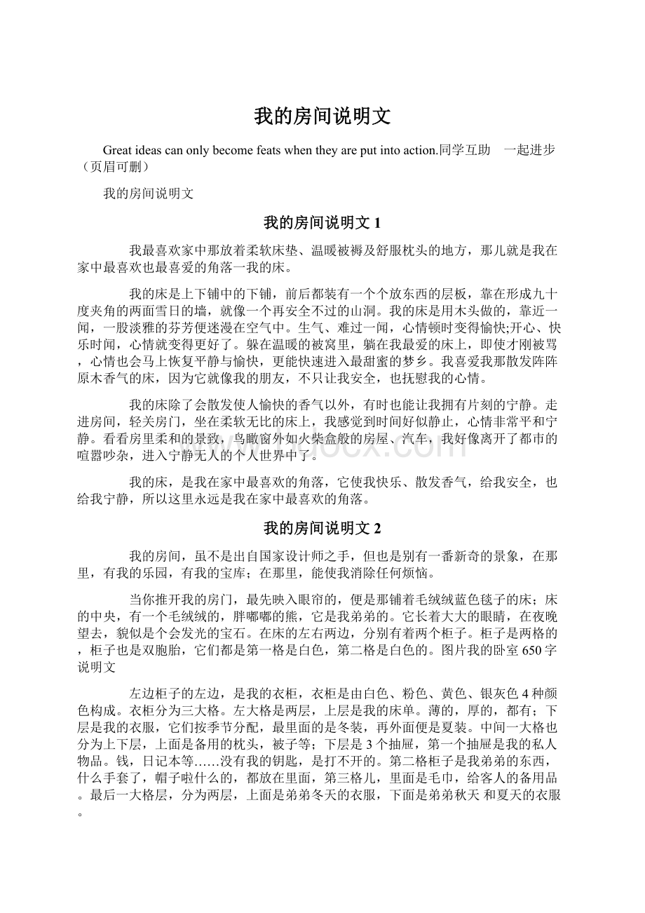 我的房间说明文Word格式文档下载.docx_第1页