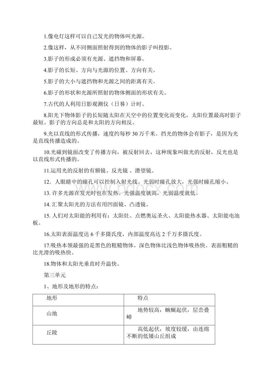 小学科学五年级上册实验操作复习提纲Word文档格式.docx_第2页