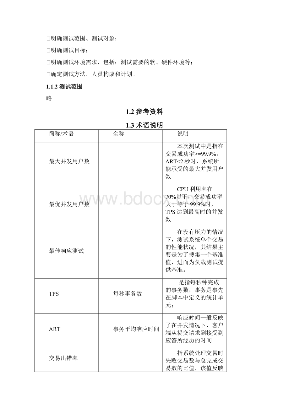 性能测试报告模板Word格式文档下载.docx_第2页