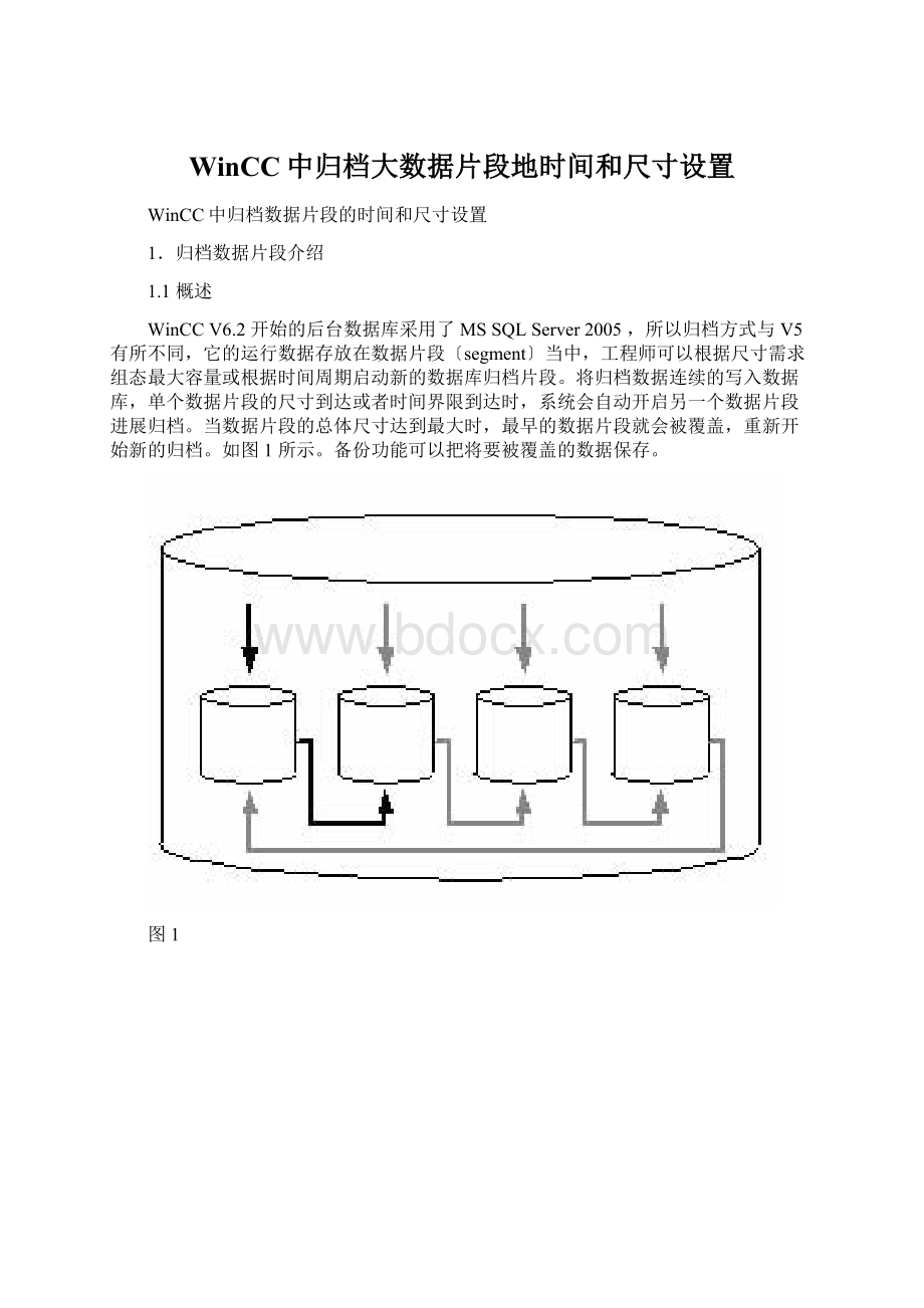 WinCC中归档大数据片段地时间和尺寸设置Word文档格式.docx