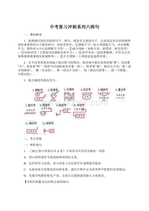 中考复习冲刺系列六病句Word文件下载.docx