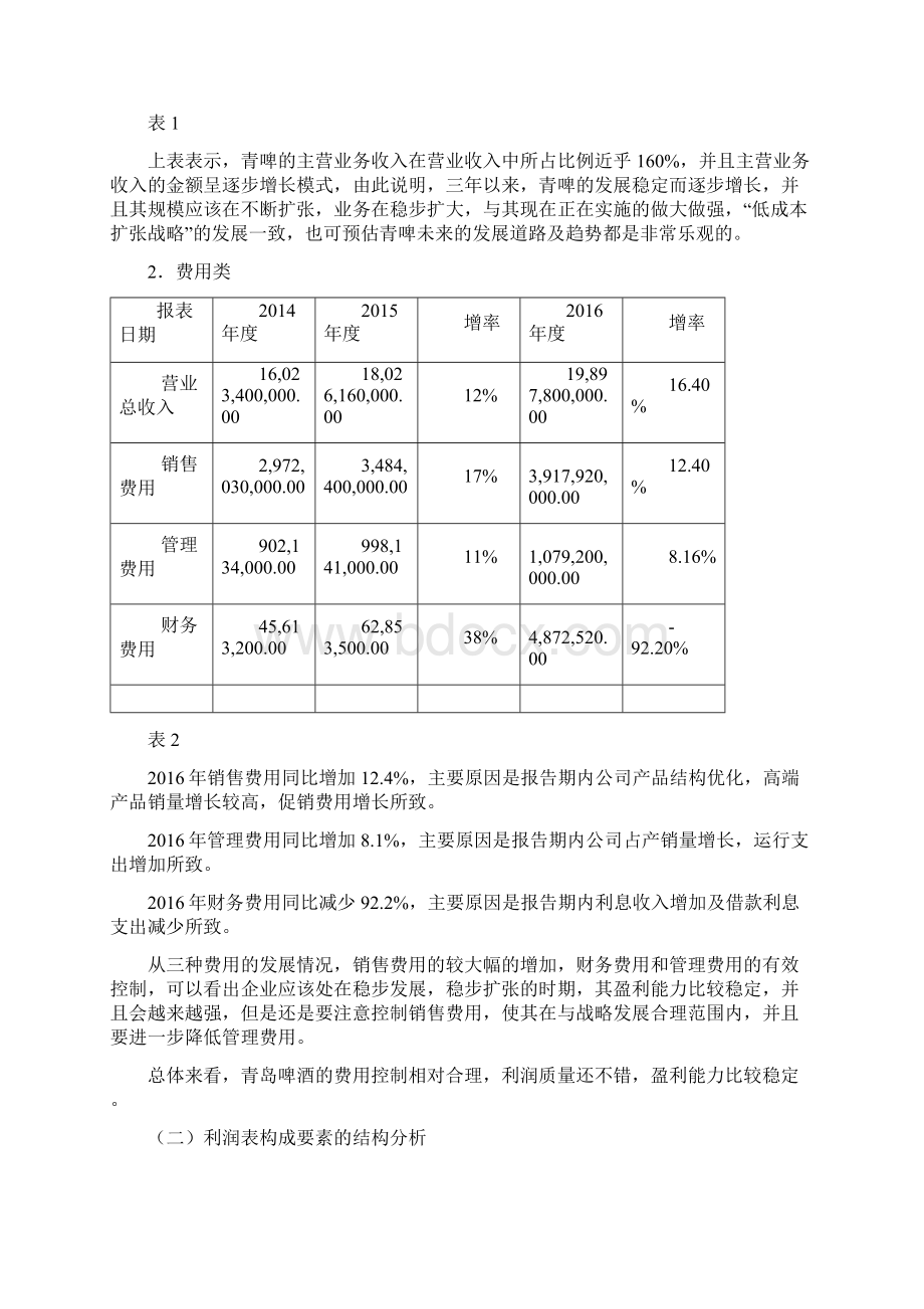 青岛啤酒盈利能力分析.docx_第2页