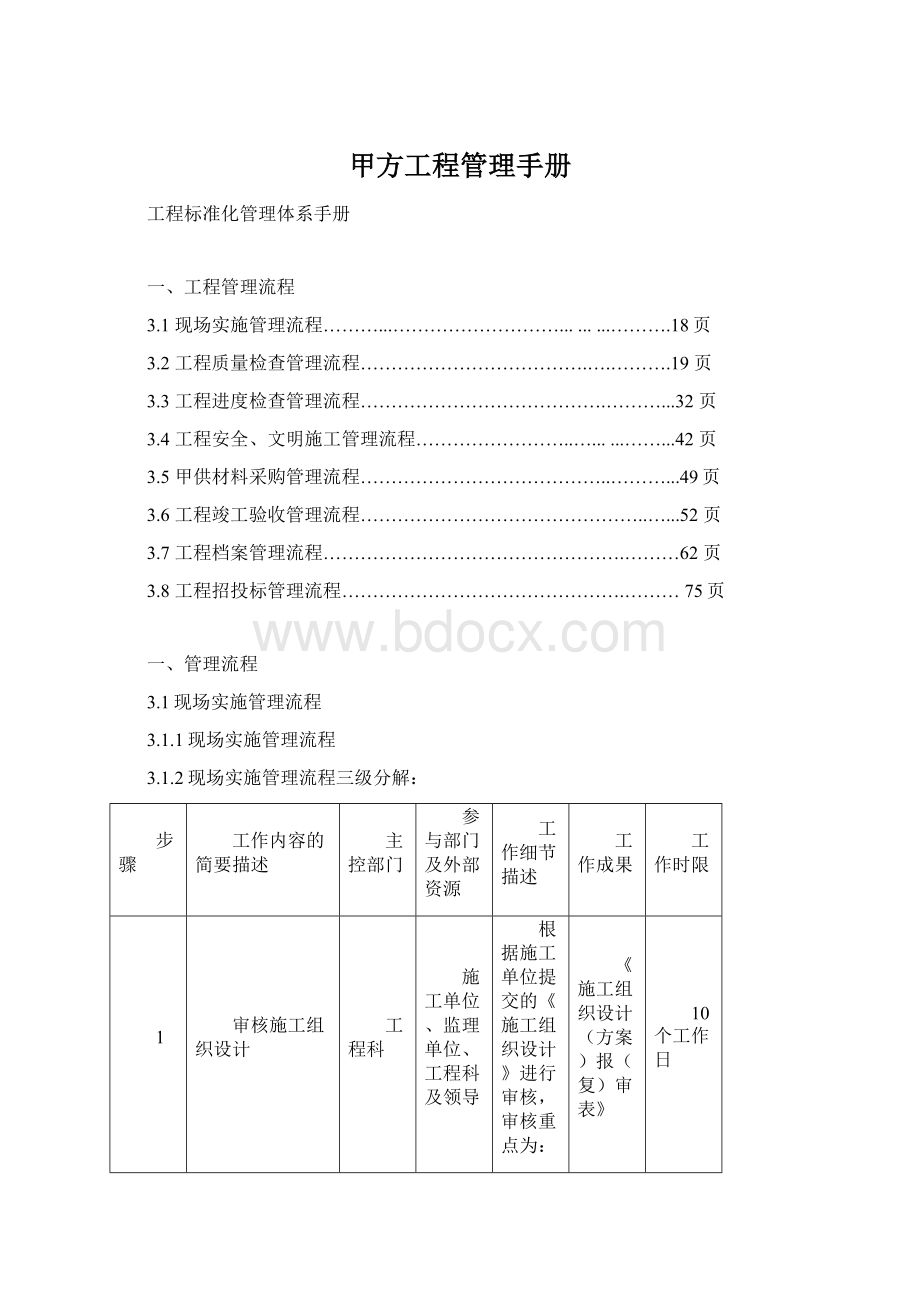 甲方工程管理手册Word文件下载.docx