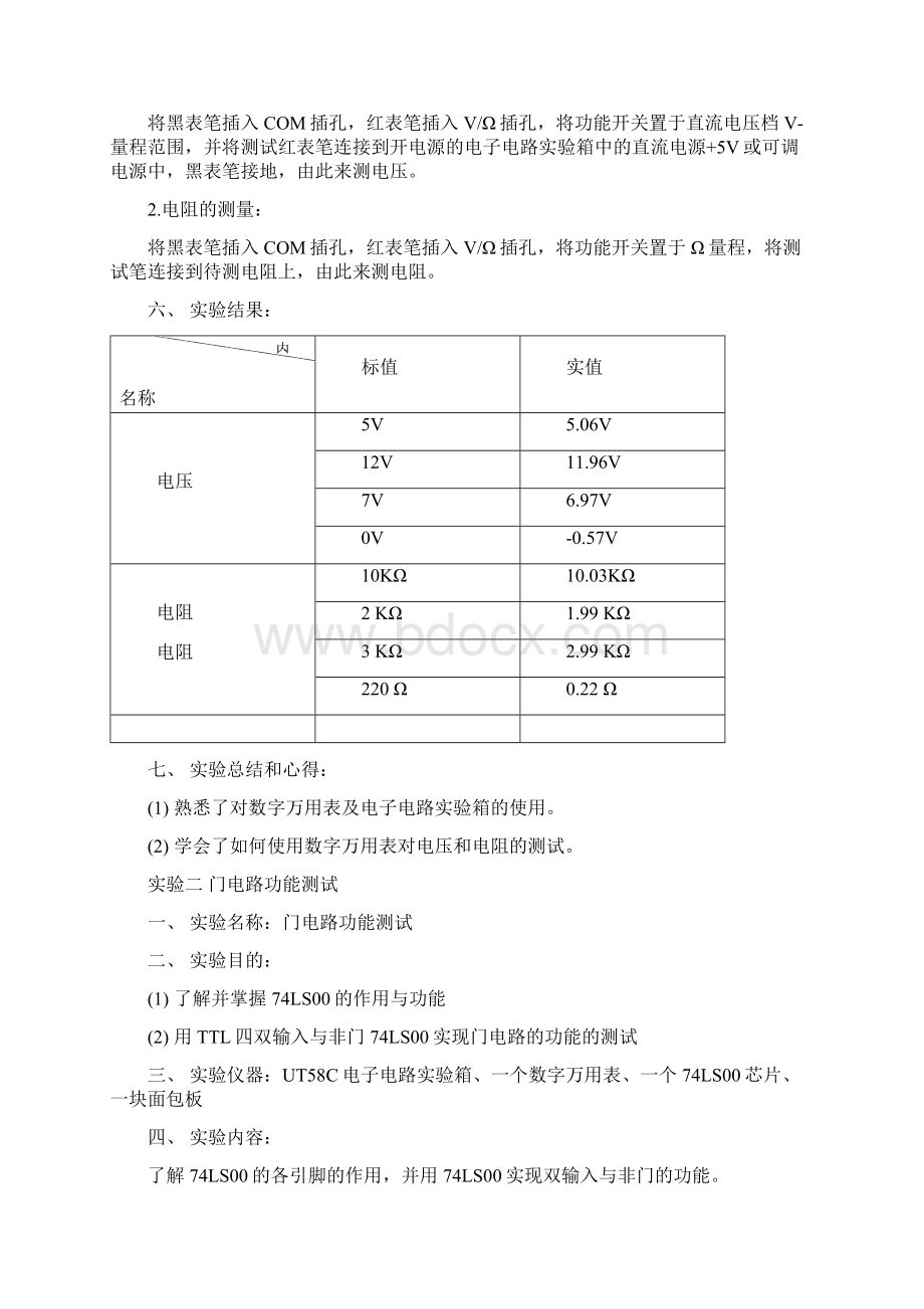 数字电路实验报告文档格式.docx_第2页