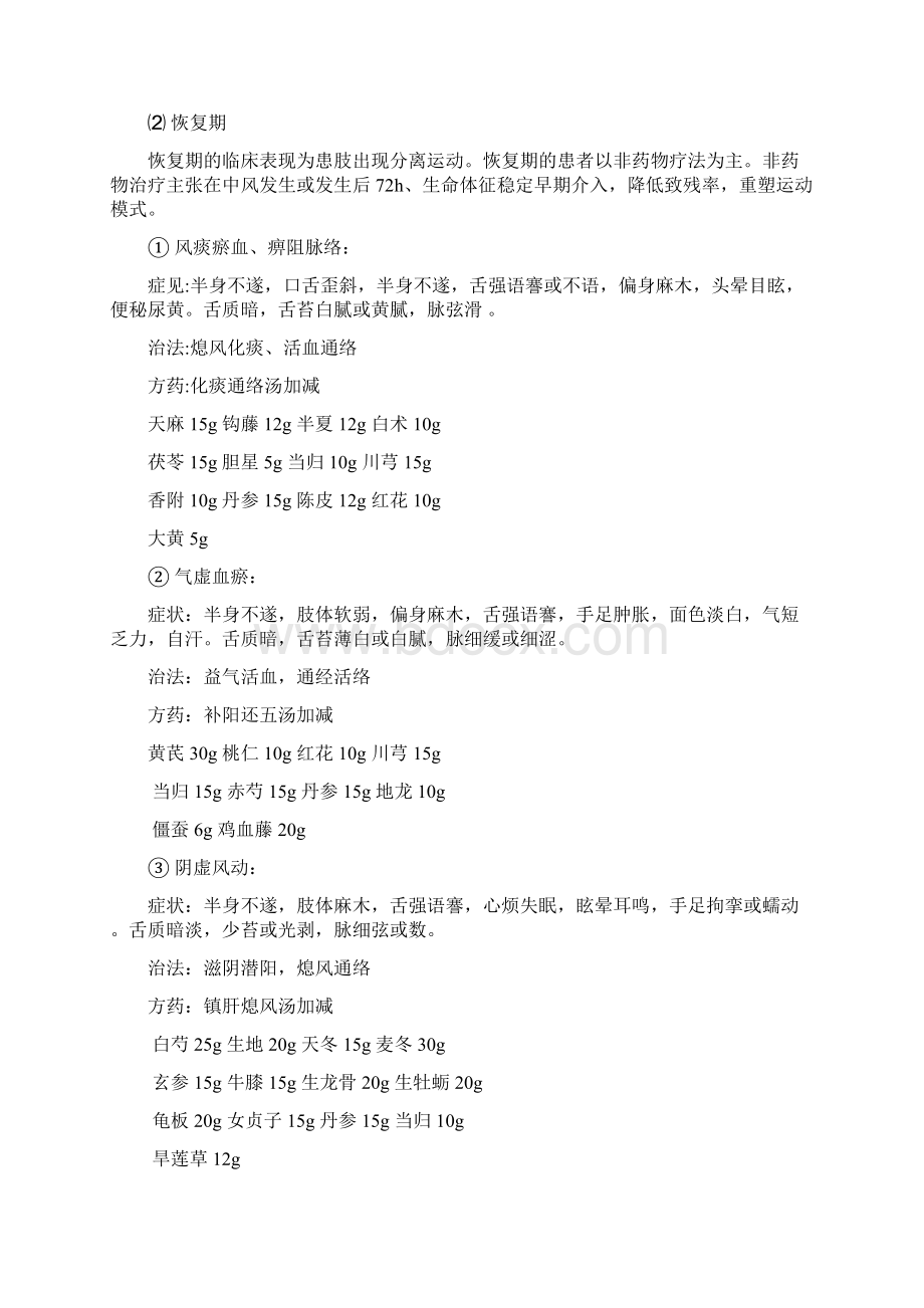 康复科常见病及中医优势病种诊疗方案30页精选文档.docx_第3页