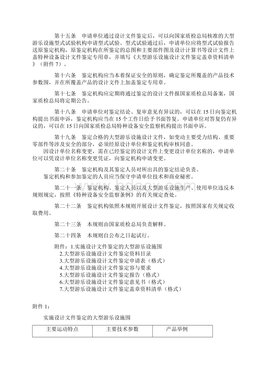 大型游乐设施设计文件资料鉴定规则试行.docx_第3页