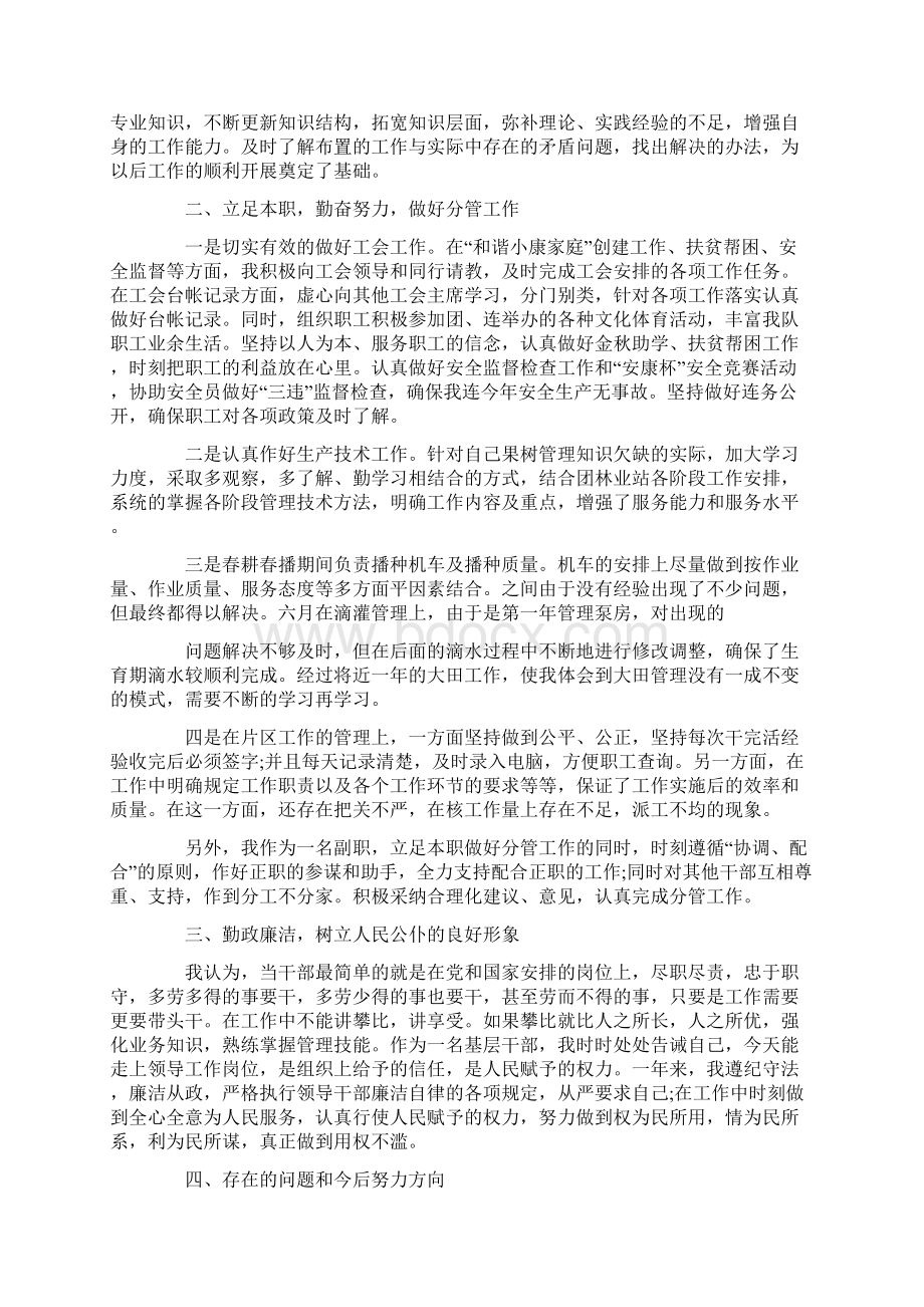 述职报告不足之处Word格式.docx_第2页