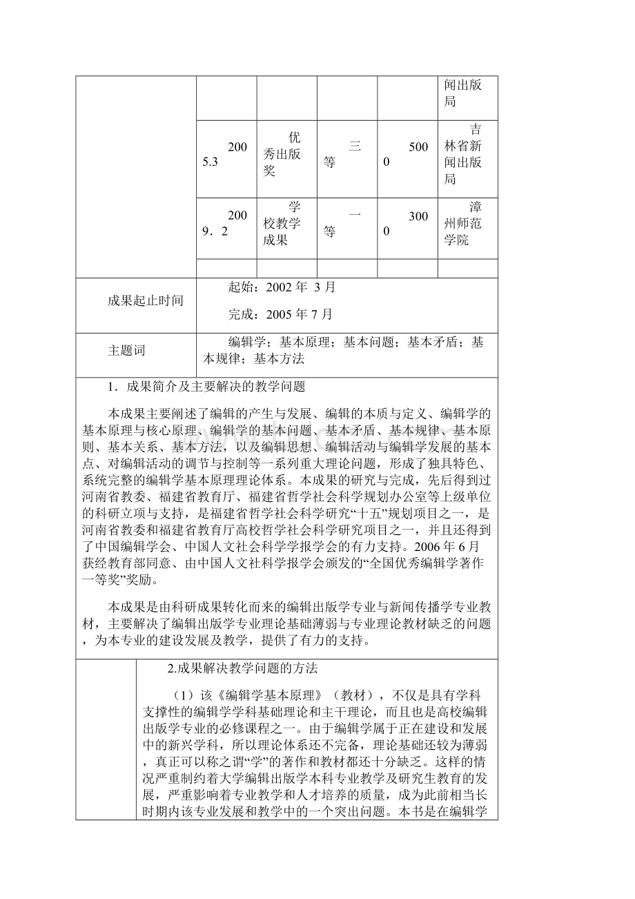 第六届高等教育省级教学成果奖推荐书Word下载.docx_第2页