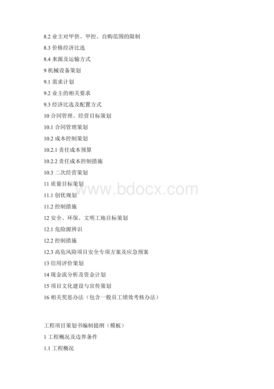 项目策划书模板范文Word文档格式.docx_第3页