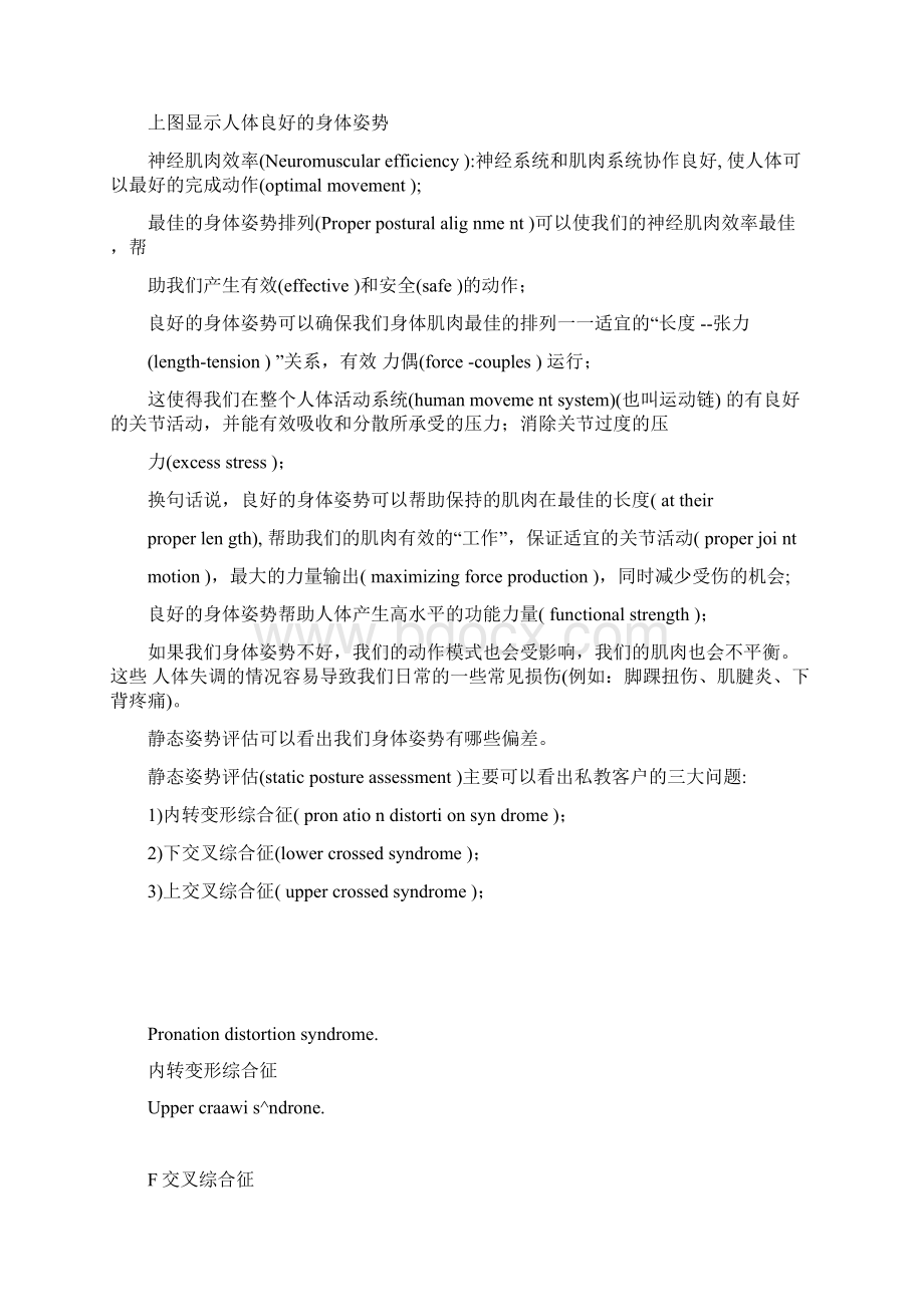 私人教练专用静态姿势评估.docx_第2页