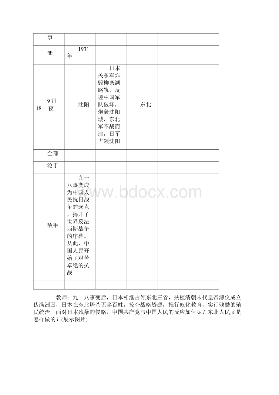 部编版八年级历史上册导学案全册第六单元 中华民族的抗日战争.docx_第3页