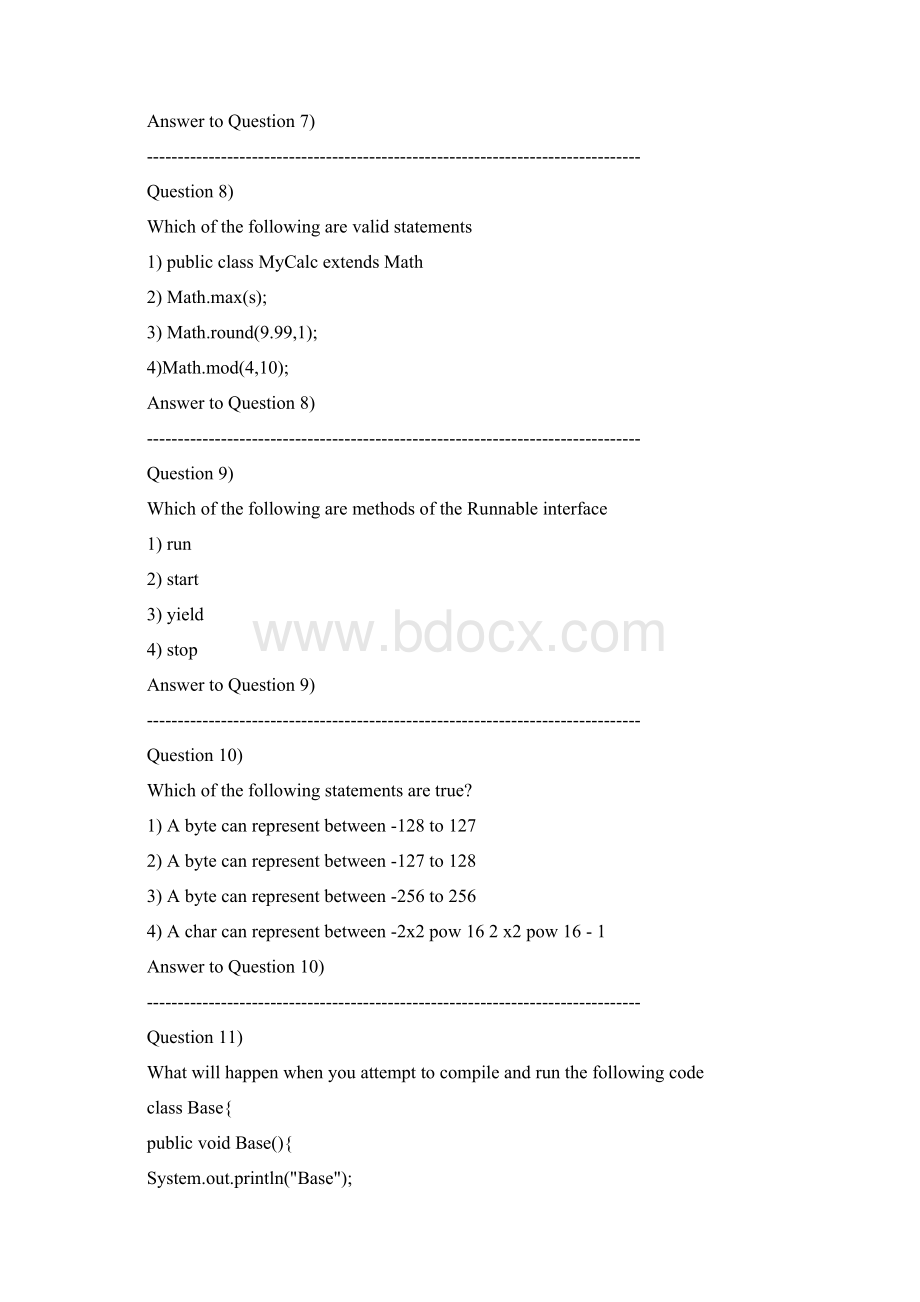 SCJP Mock Exam 2.docx_第3页