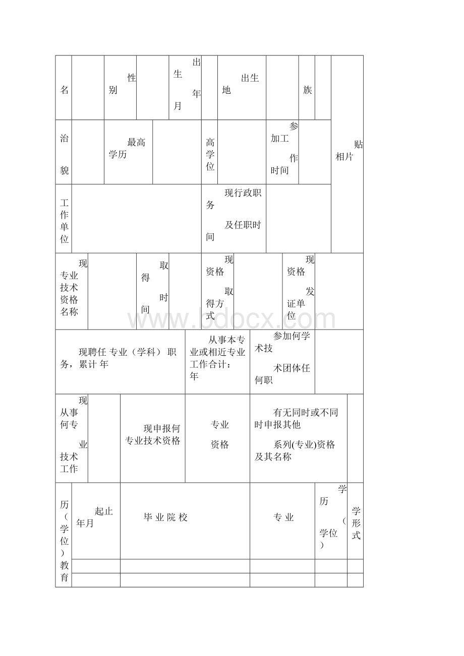 广东专业技术资格评审表.docx_第2页