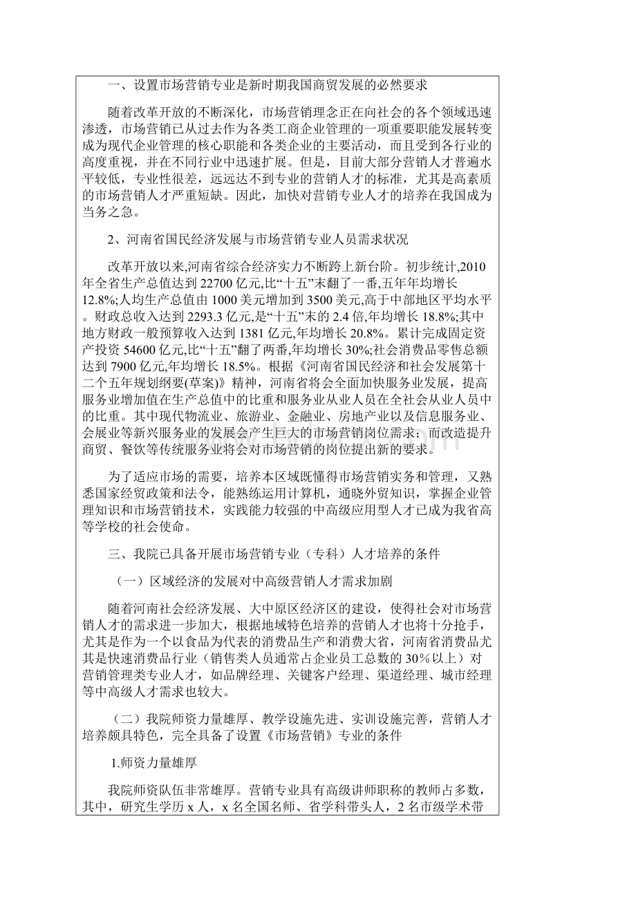 河南省高等学校增设市场营销专业申请表.docx_第3页