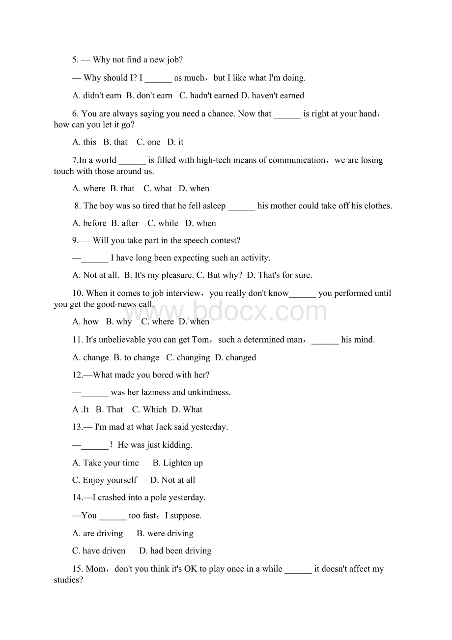 山东省烟台市届高三上学期期末考试 英语 Word版含答案文档格式.docx_第2页