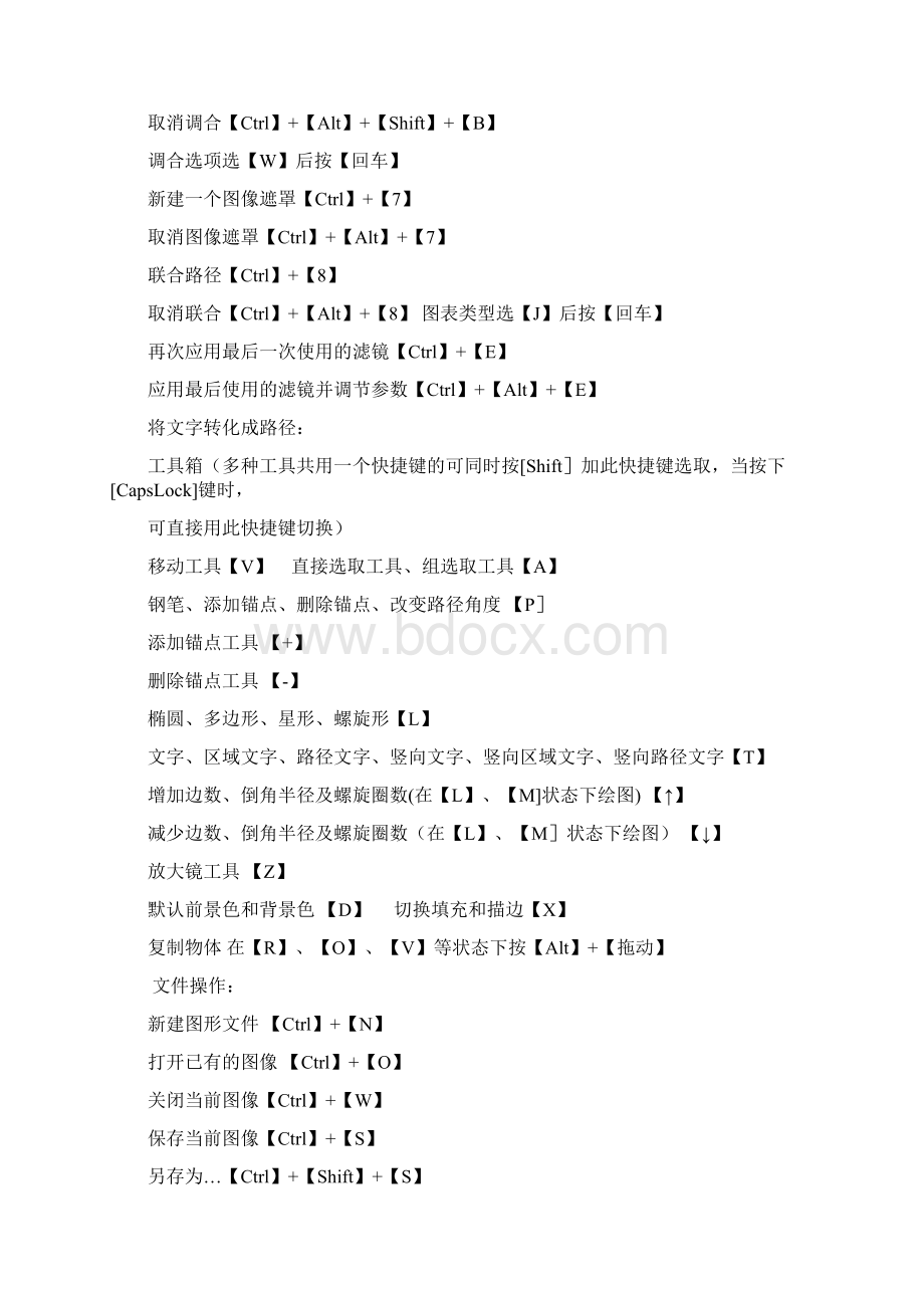 完整版AI快捷键大全Word下载.docx_第3页