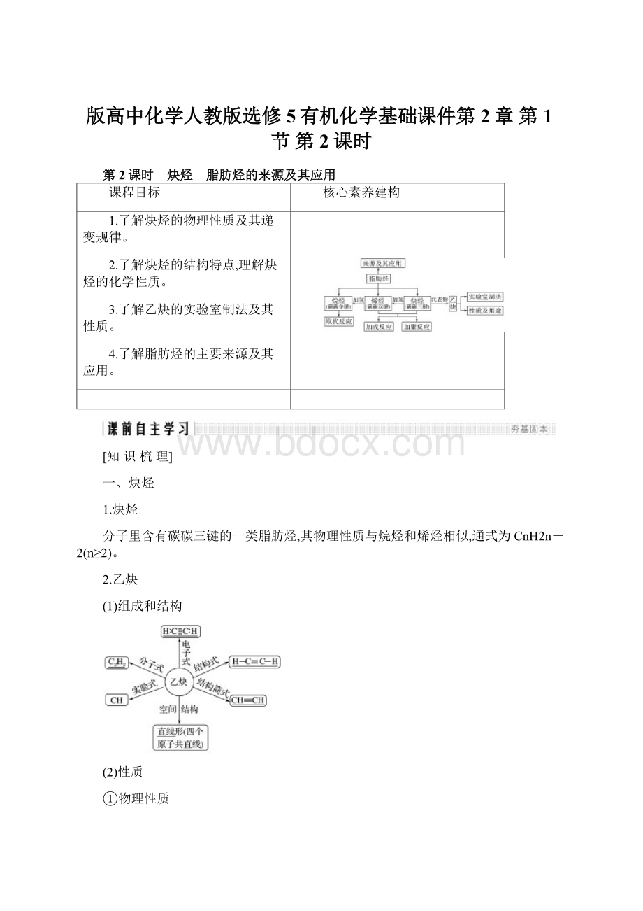 版高中化学人教版选修5有机化学基础课件第2章 第1节 第2课时Word格式.docx