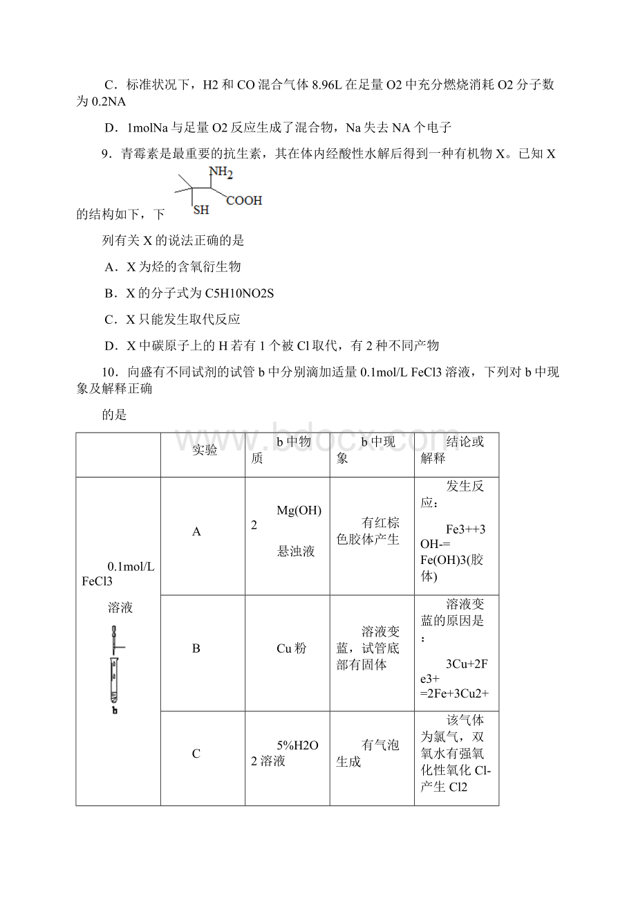 广东省揭阳市高中毕业班届高考第二次模拟考试 理综doc.docx_第3页