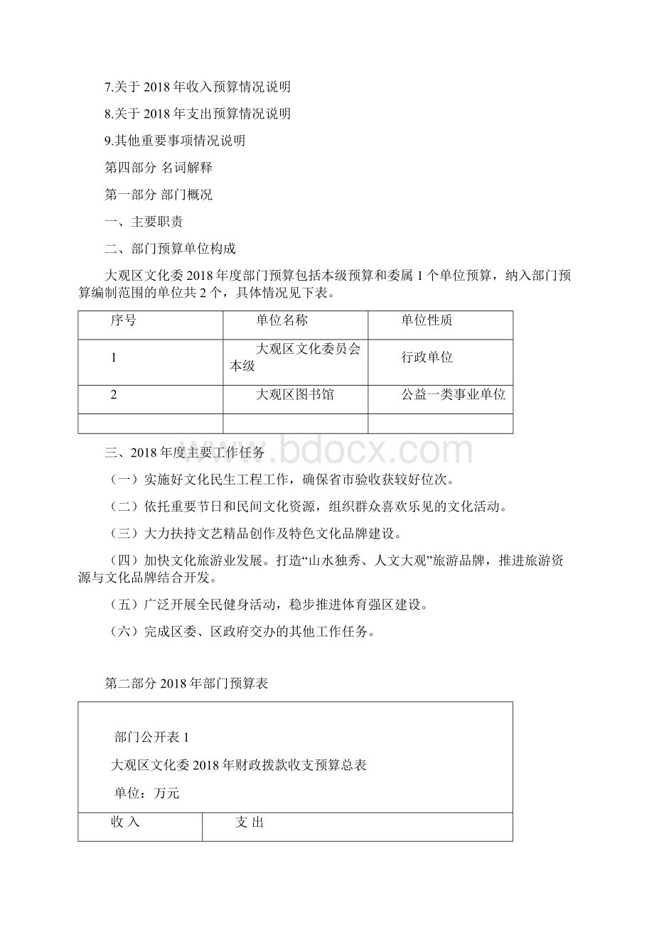 大观区文化委部门预算Word格式.docx_第2页