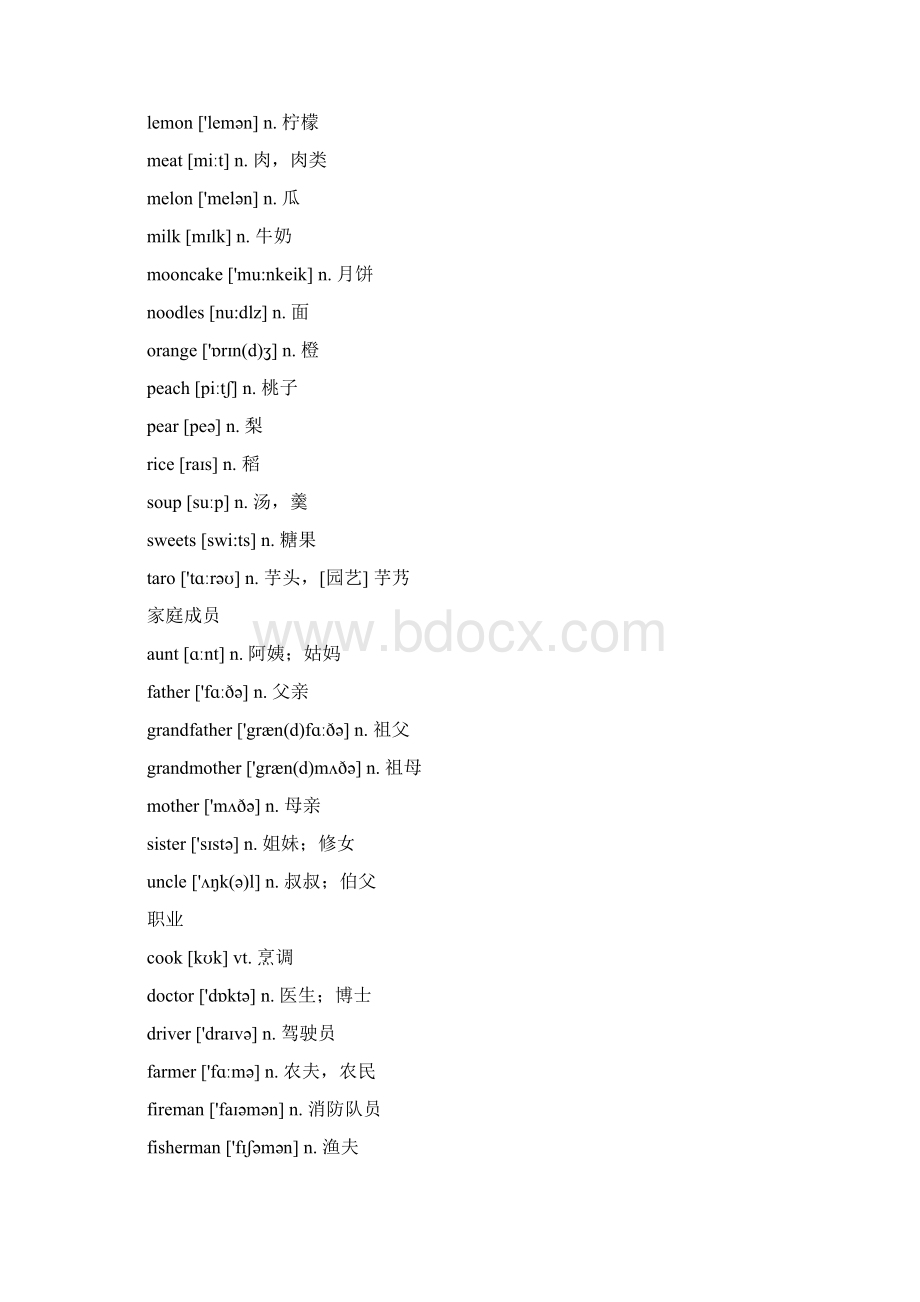 牛津1A到8B单词分类整理教材版.docx_第2页