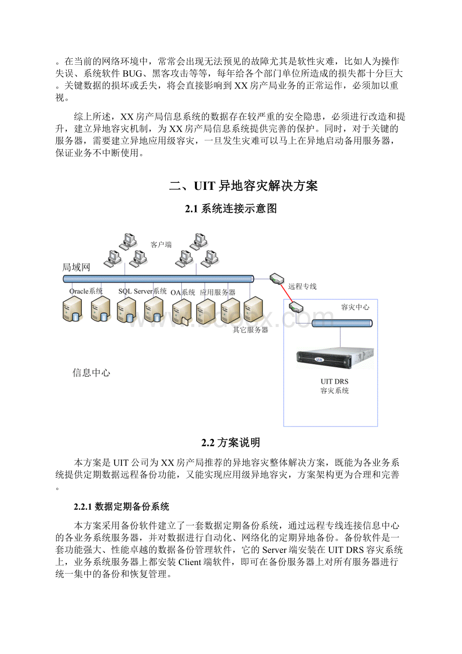 异地容灾解决方案文档格式.docx_第2页