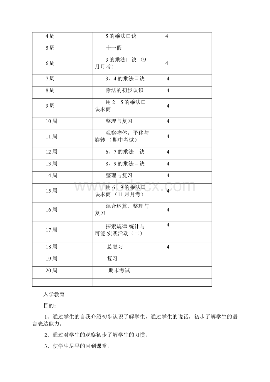 北京版小学二年级上册数学教案2.docx_第2页