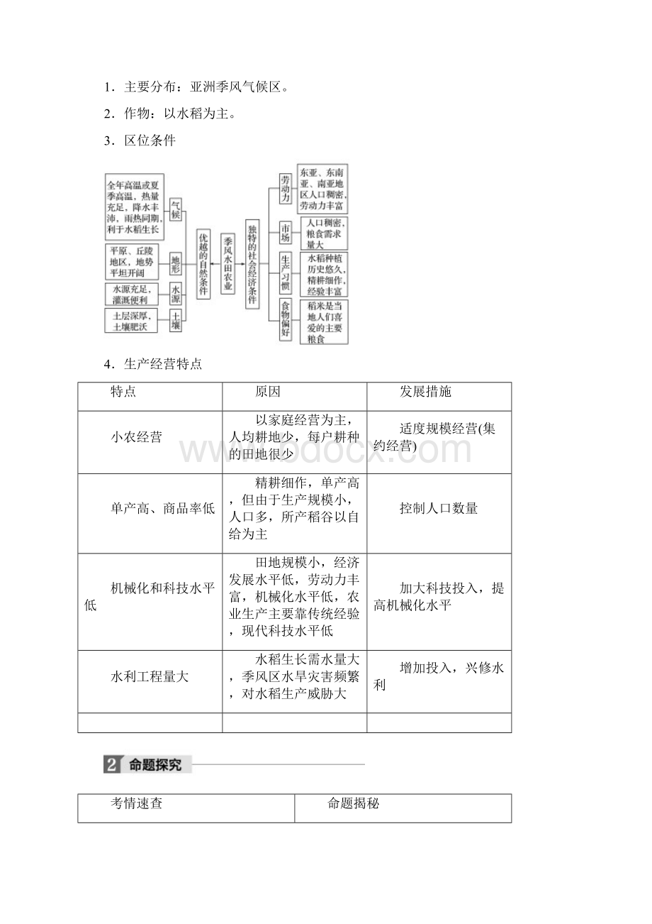 版高考地理一轮复习第3章农业地域的形成与发展第2Word格式文档下载.docx_第2页