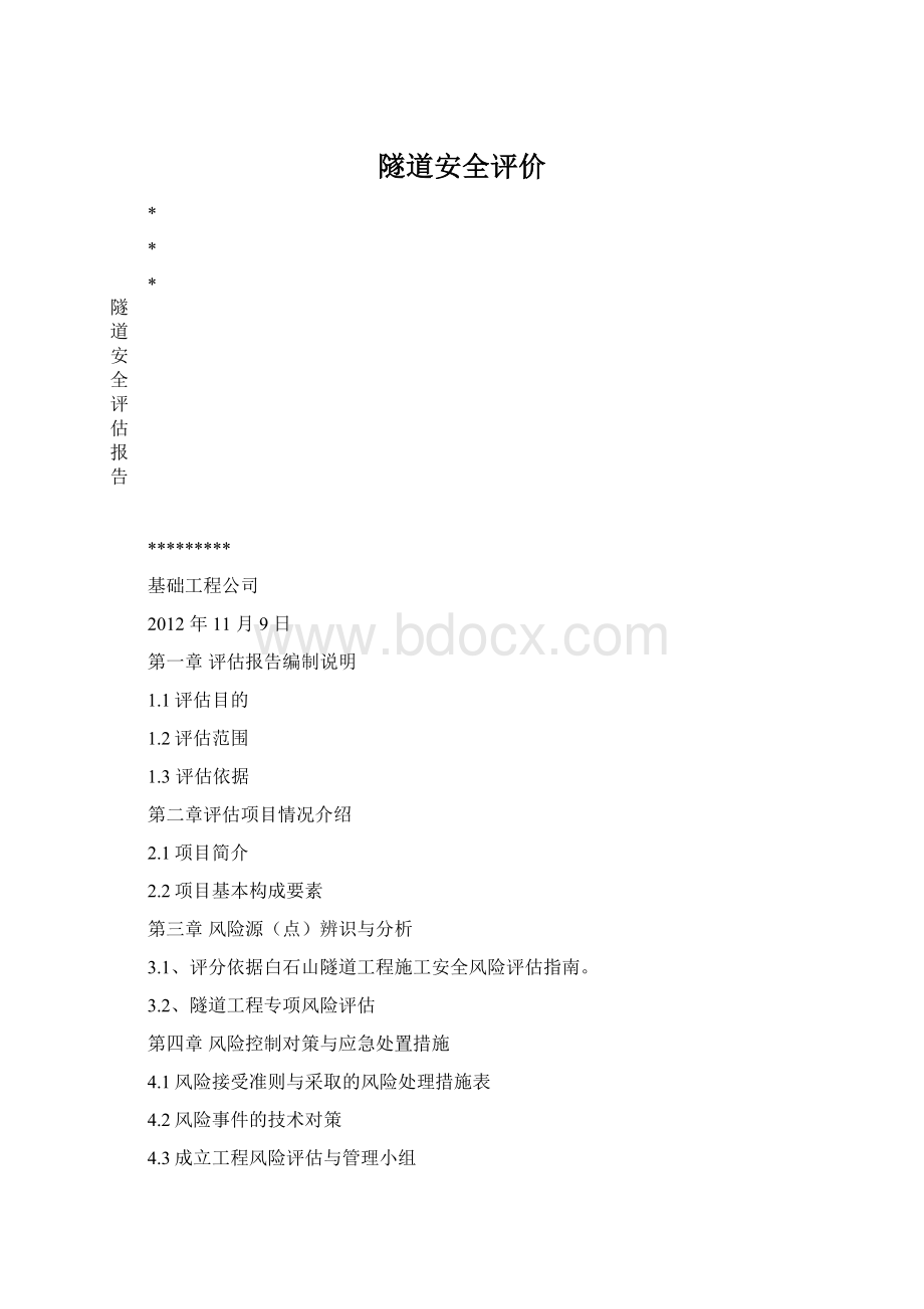 隧道安全评价.docx