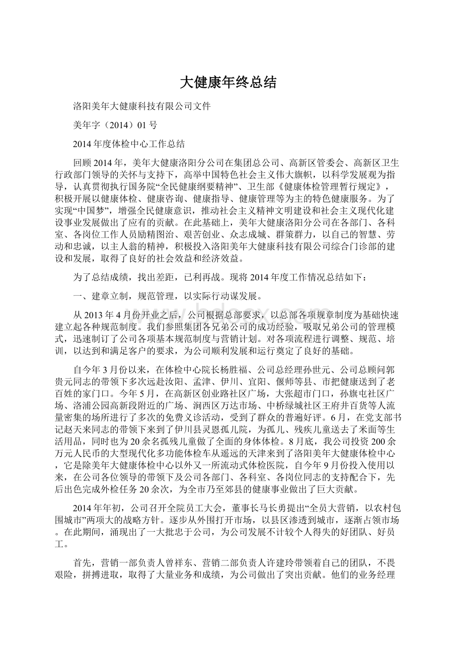 大健康年终总结Word文档下载推荐.docx_第1页