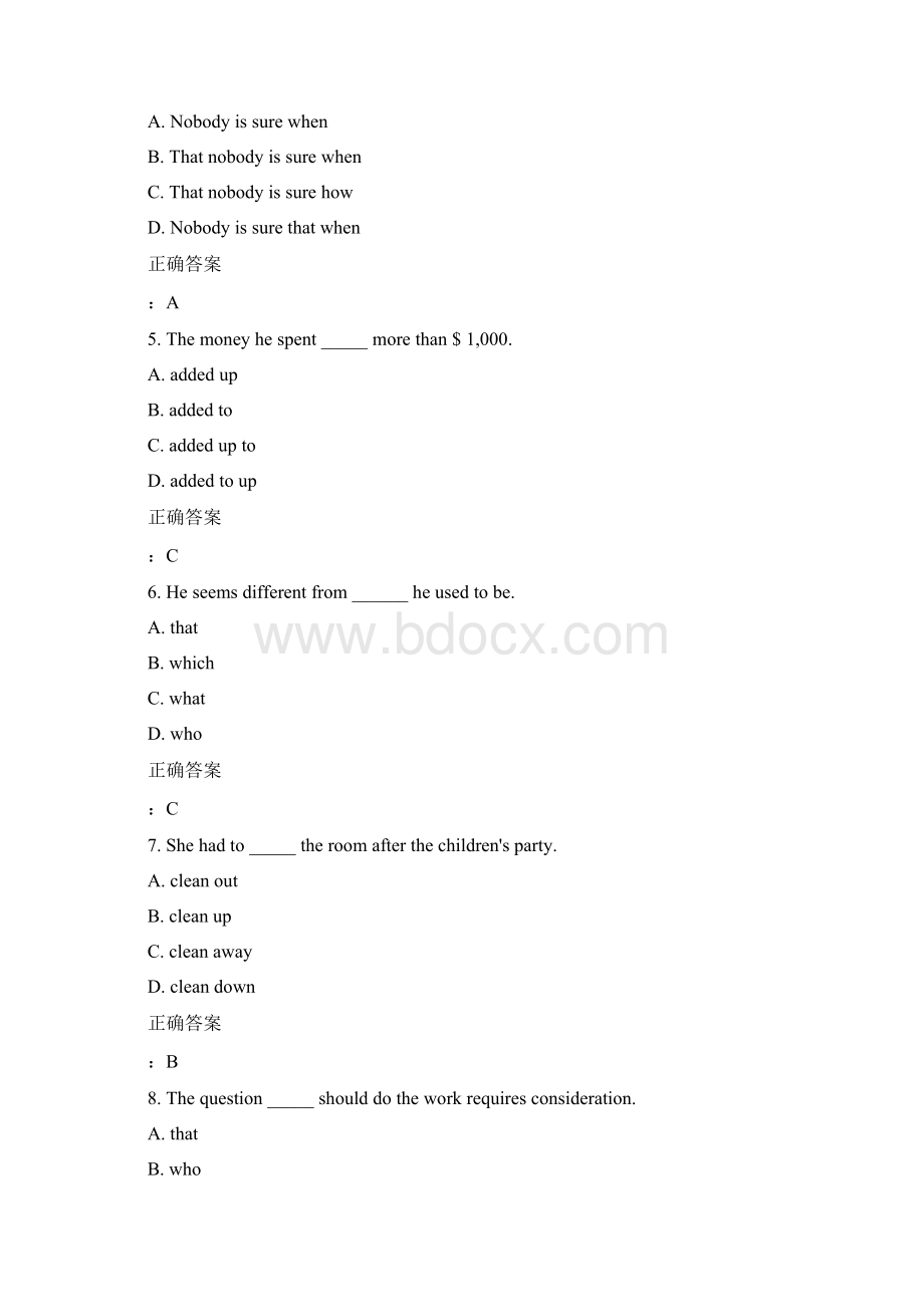 大工15秋《大学英语2远程英语2下》在线测试满分答案.docx_第2页