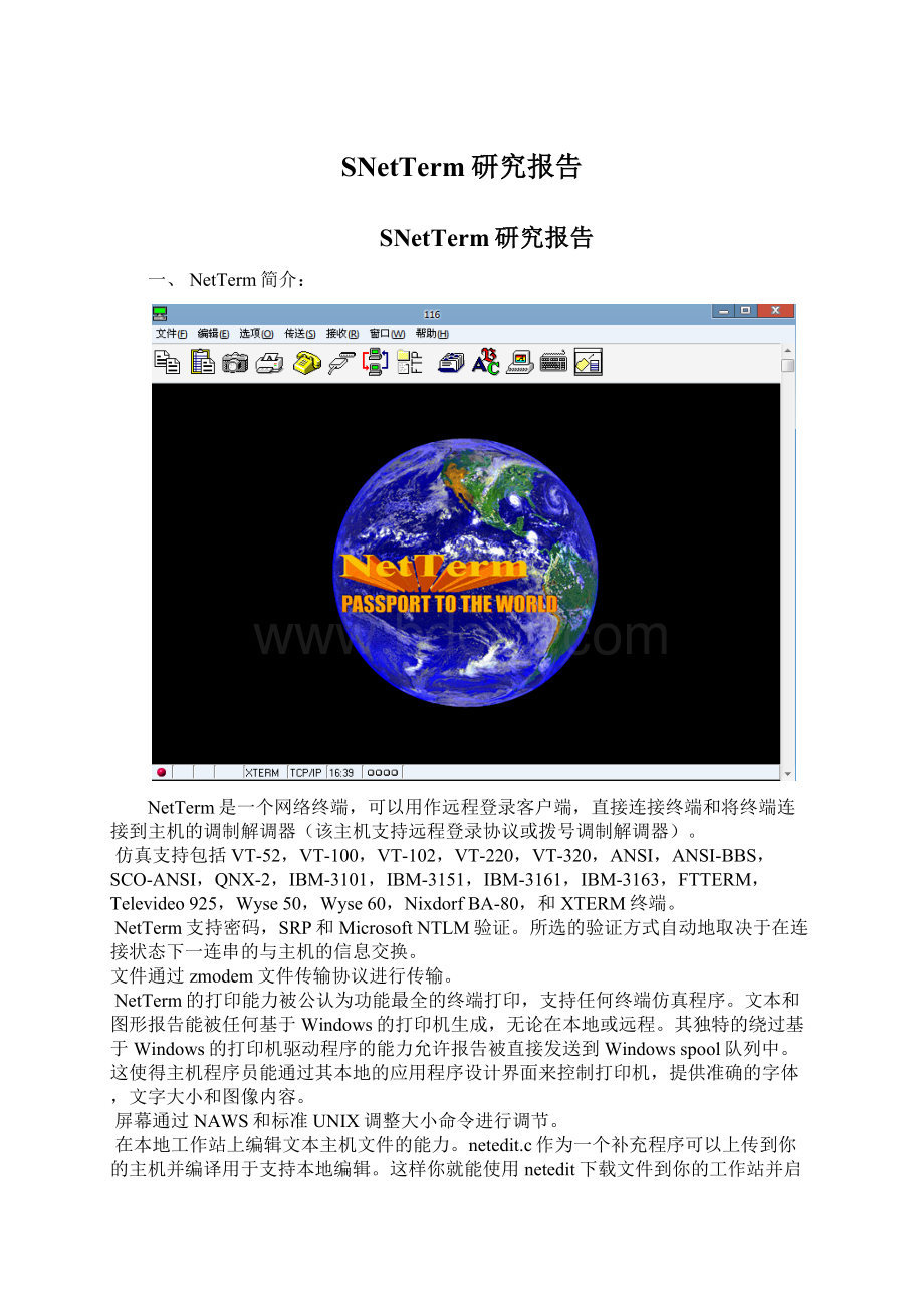 SNetTerm研究报告.docx