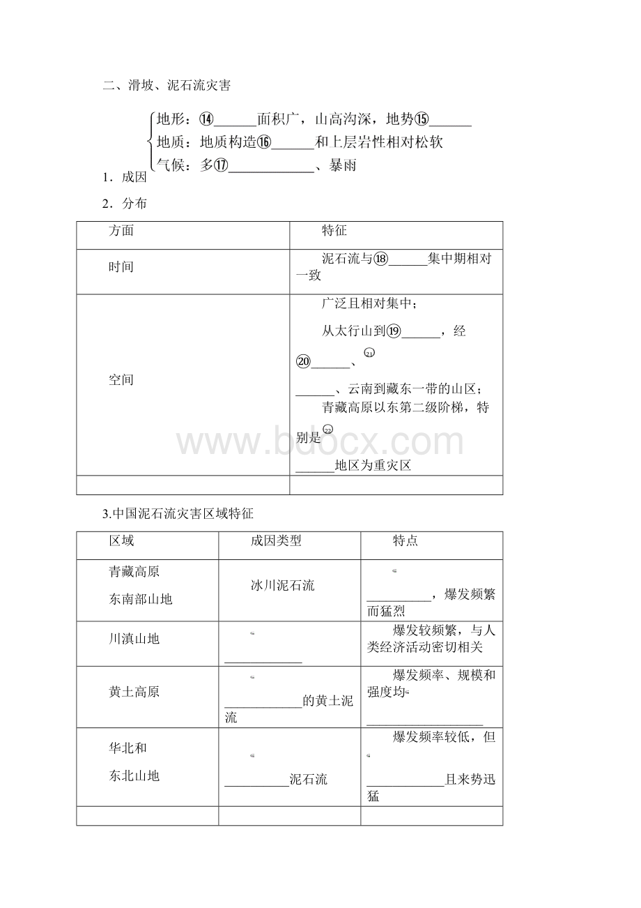 中国的地质灾害学案.docx_第2页