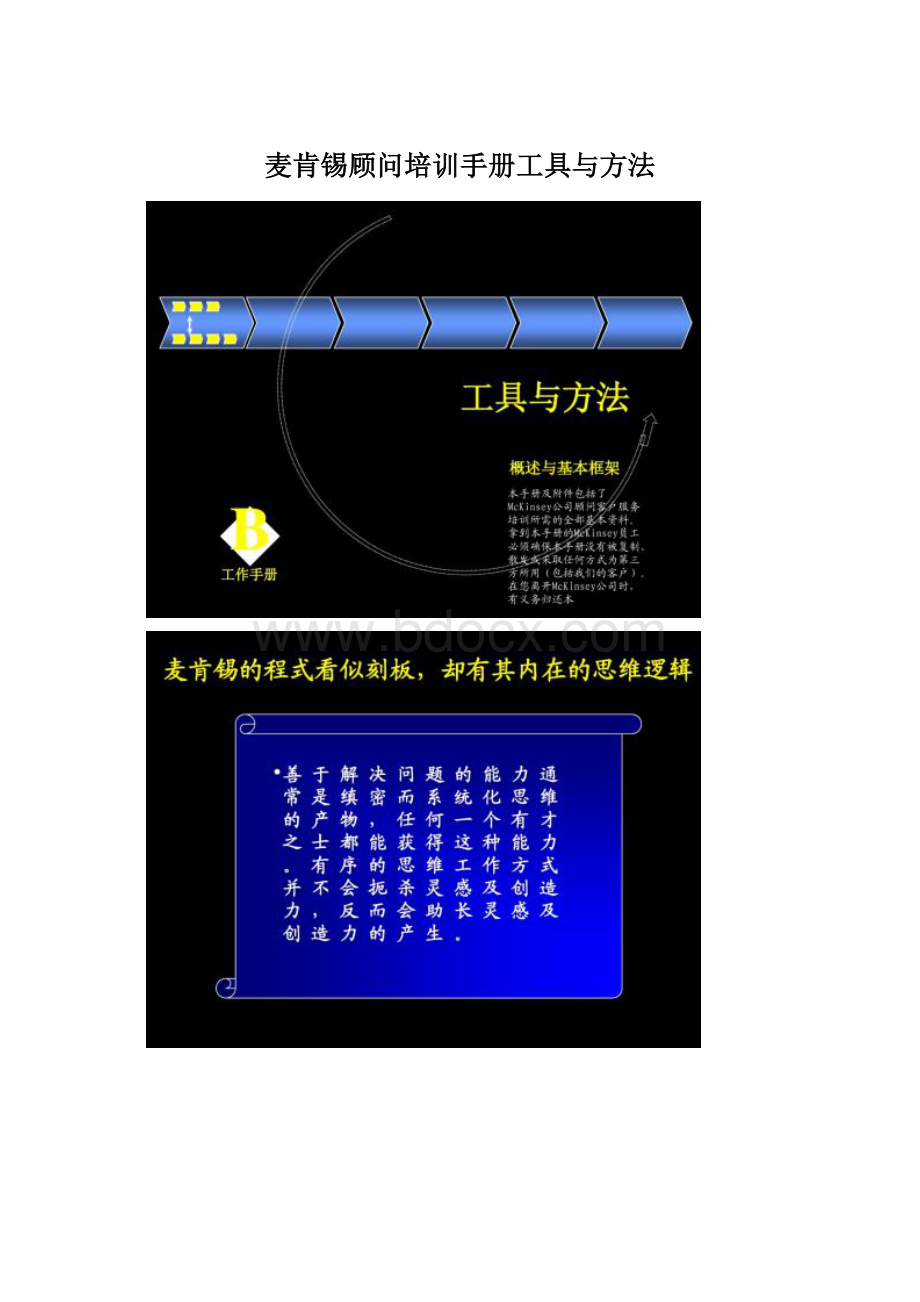 麦肯锡顾问培训手册工具与方法.docx