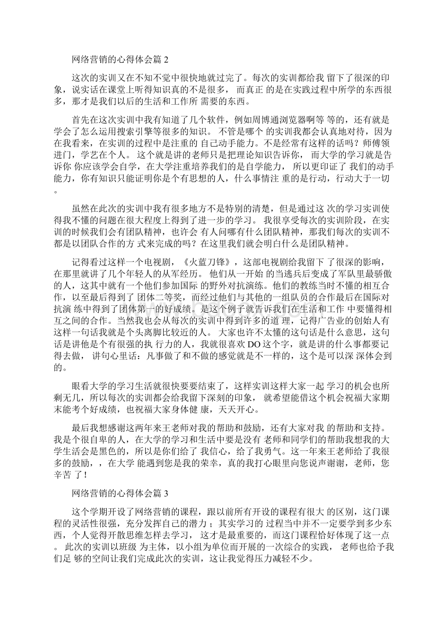 网络营销的心得体会Word下载.docx_第2页