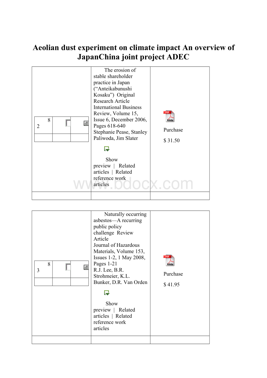 Aeolian dust experiment on climate impact An overview of JapanChina joint project ADEC.docx