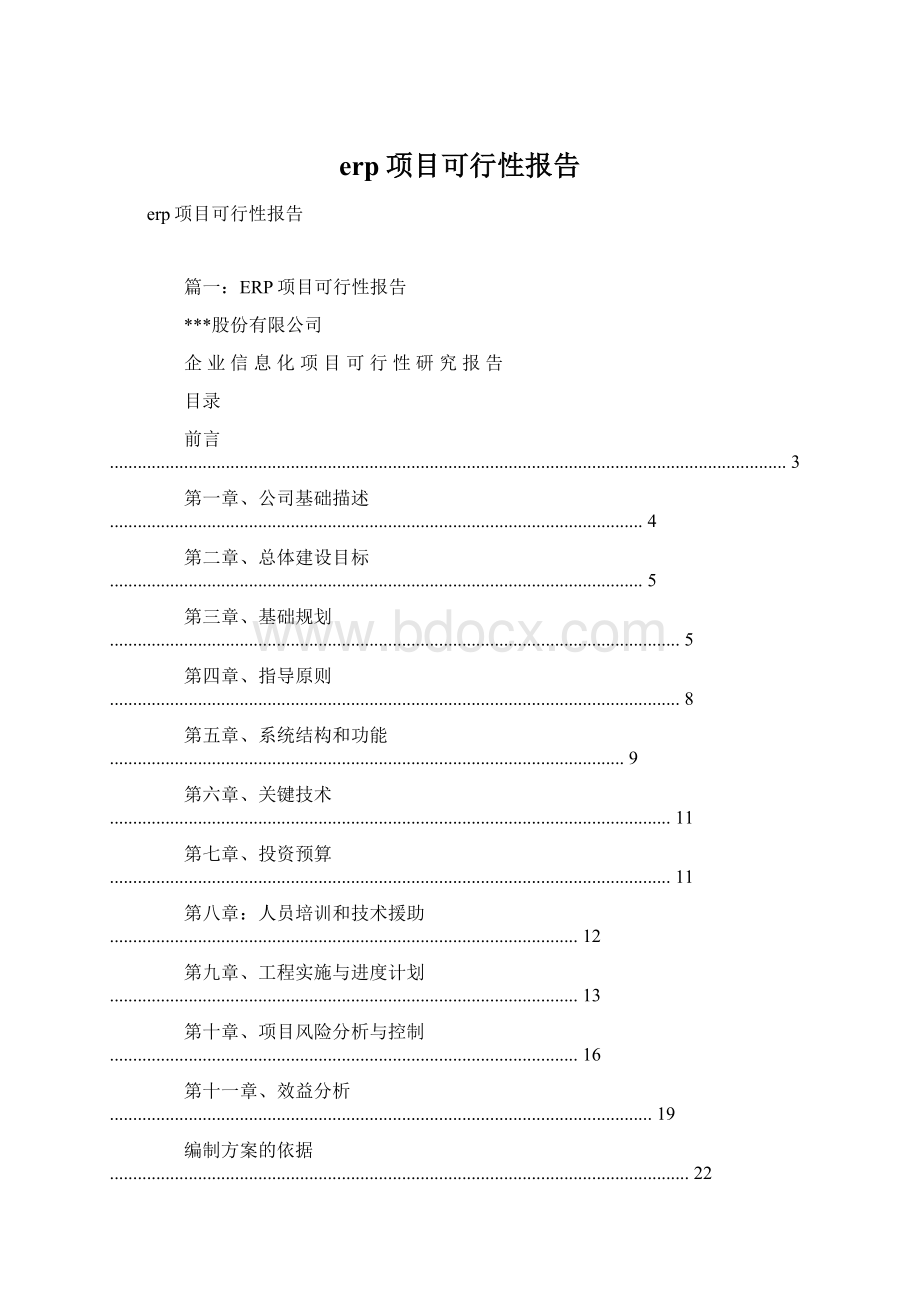 erp项目可行性报告Word下载.docx