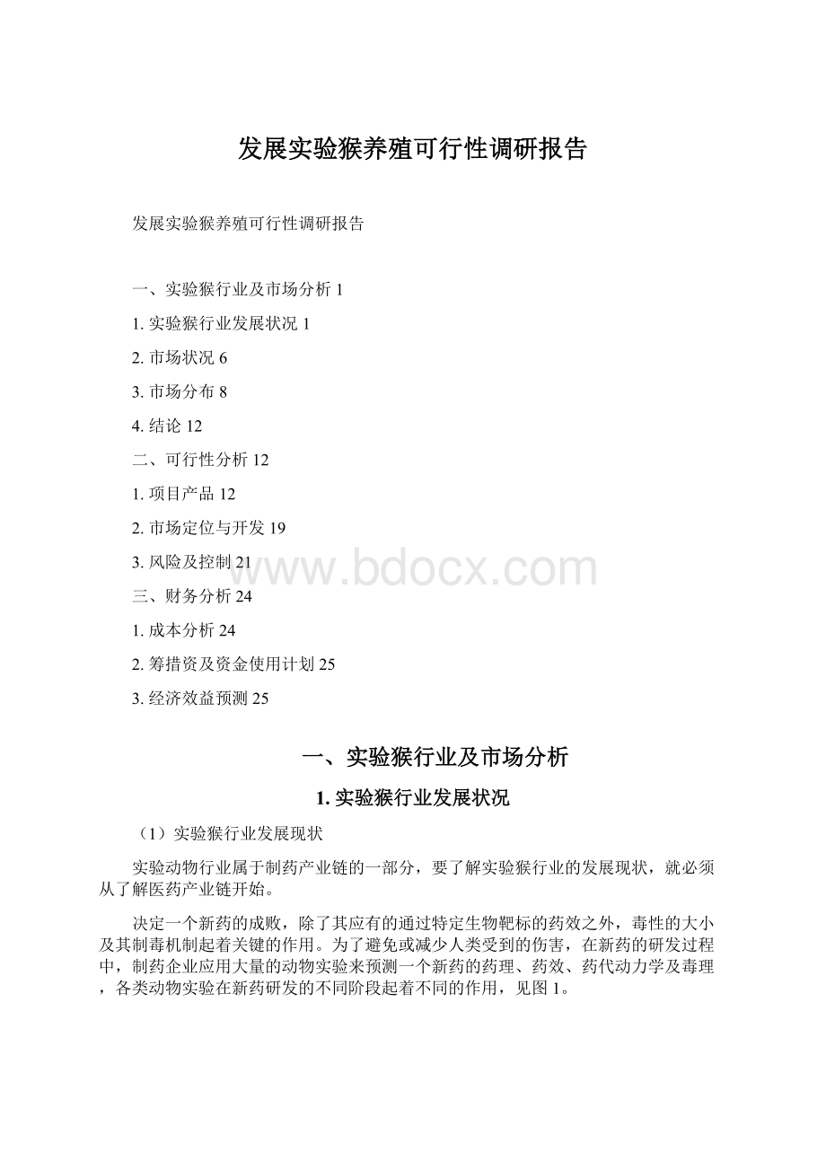 发展实验猴养殖可行性调研报告.docx