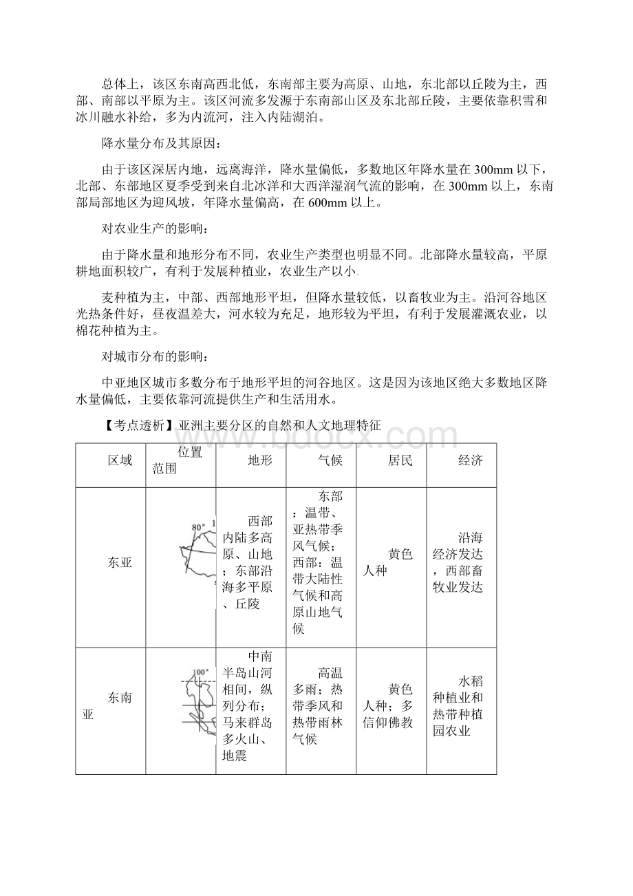 高考地理考点大揭秘 区域地理 考点40 世界重要的地区文档格式.docx_第3页