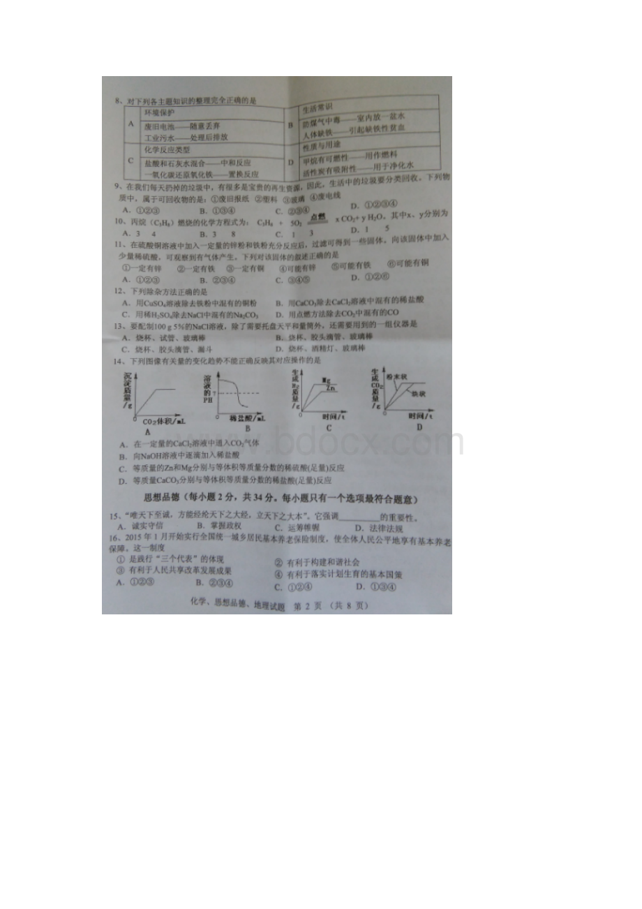 广东省届揭阳市中考化学试题.docx_第2页