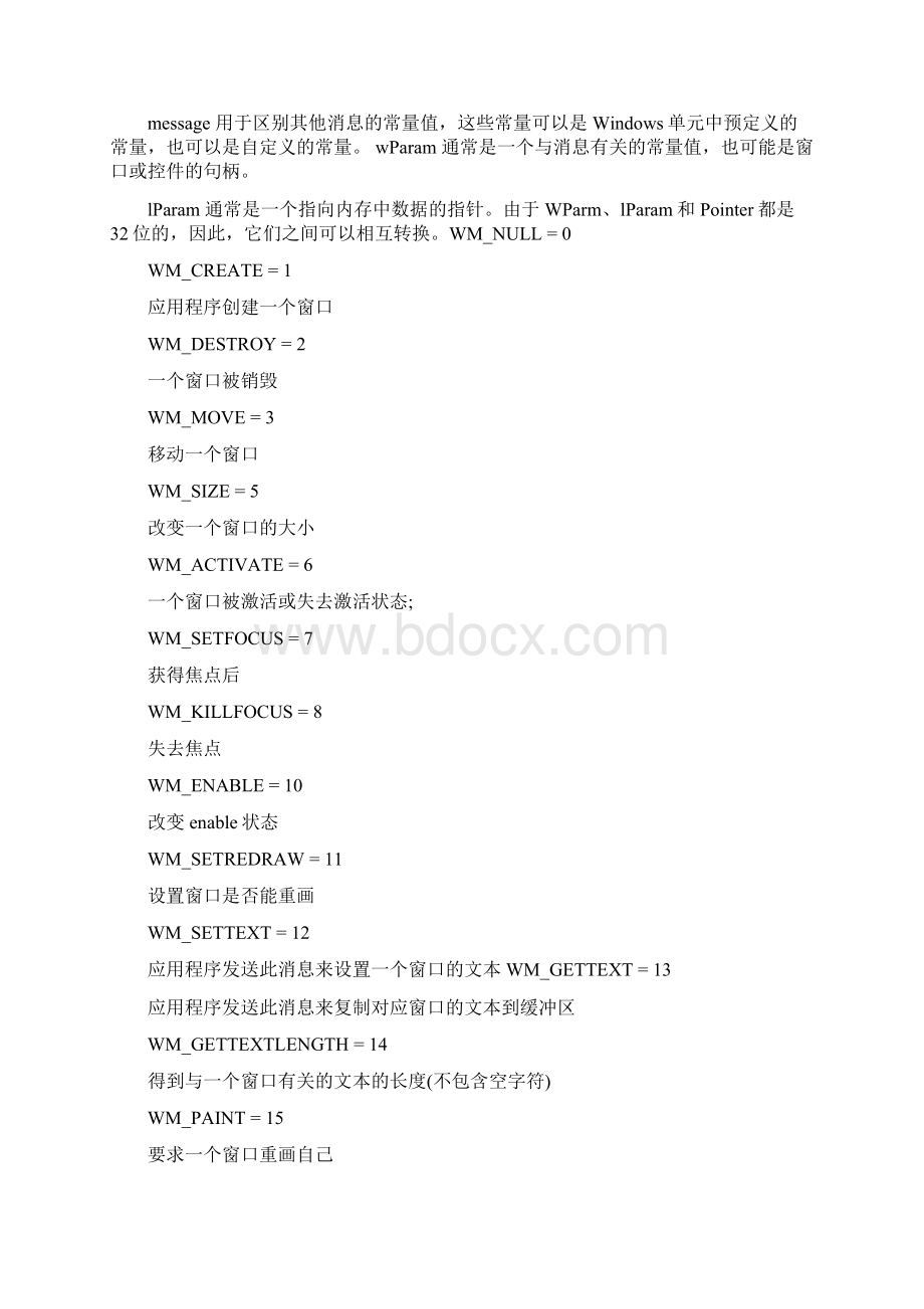 windows消息值大全终稿文档格式.docx_第2页