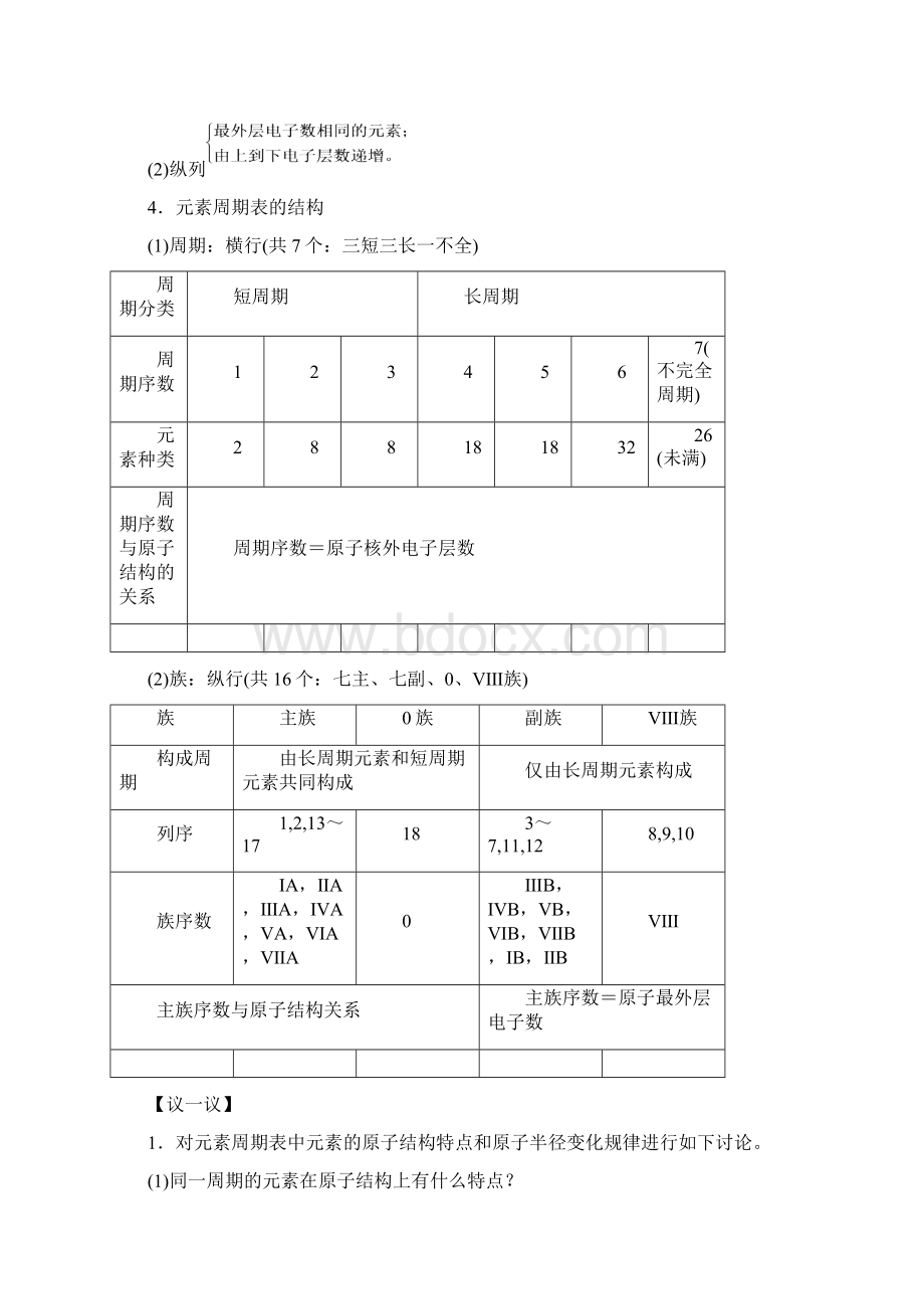 高中化学第1章原子结构与元素周期律第2节元素周期律和元素周期表第2课时元素周期表同步备课学案鲁科版必修2.docx_第2页