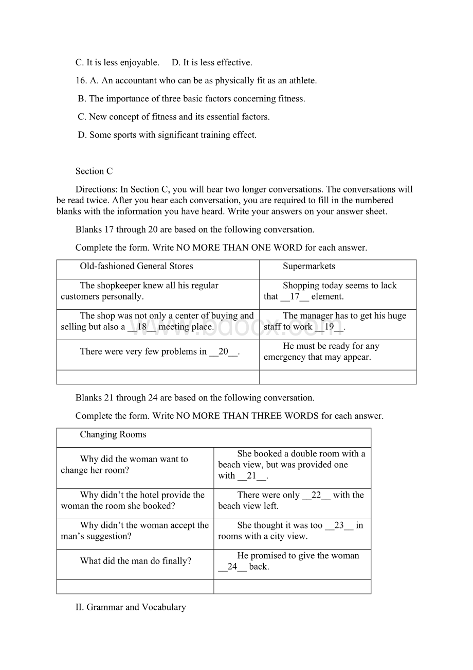 上海市普陀区届高三质量调研二模英语试题含答案文档格式.docx_第3页