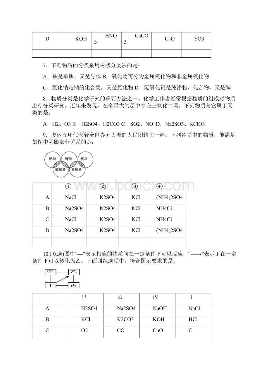 海南省海口四中高中化学第二章化学物质及其变化同步练习新人教版必修1Word下载.docx_第2页