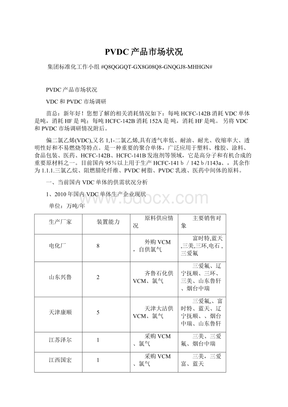 PVDC产品市场状况Word文件下载.docx