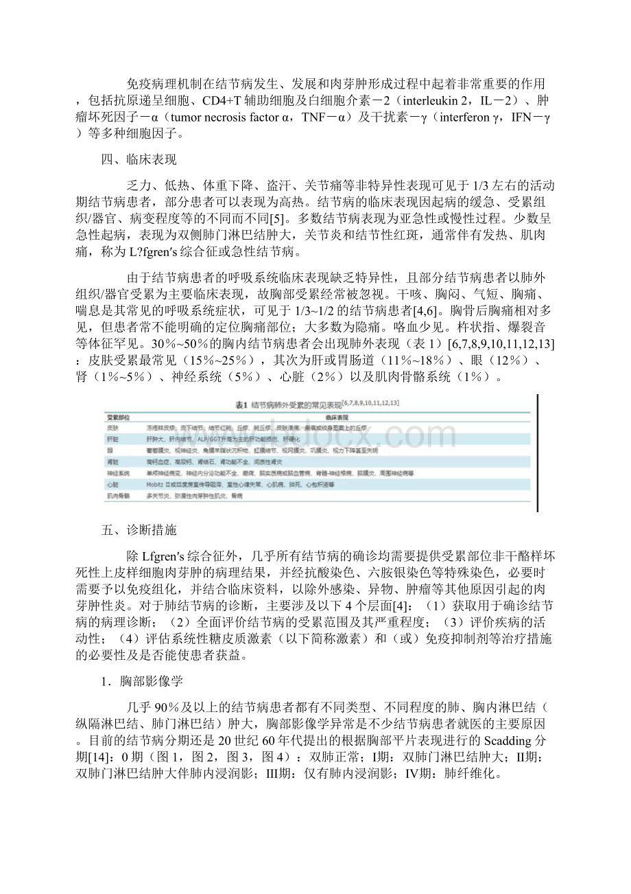 中国肺结节病诊断和治疗专家共识完整版Word文档格式.docx_第2页