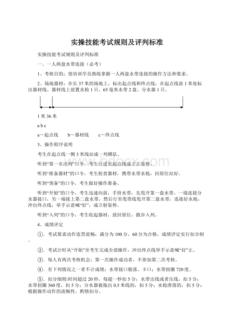 实操技能考试规则及评判标准Word下载.docx