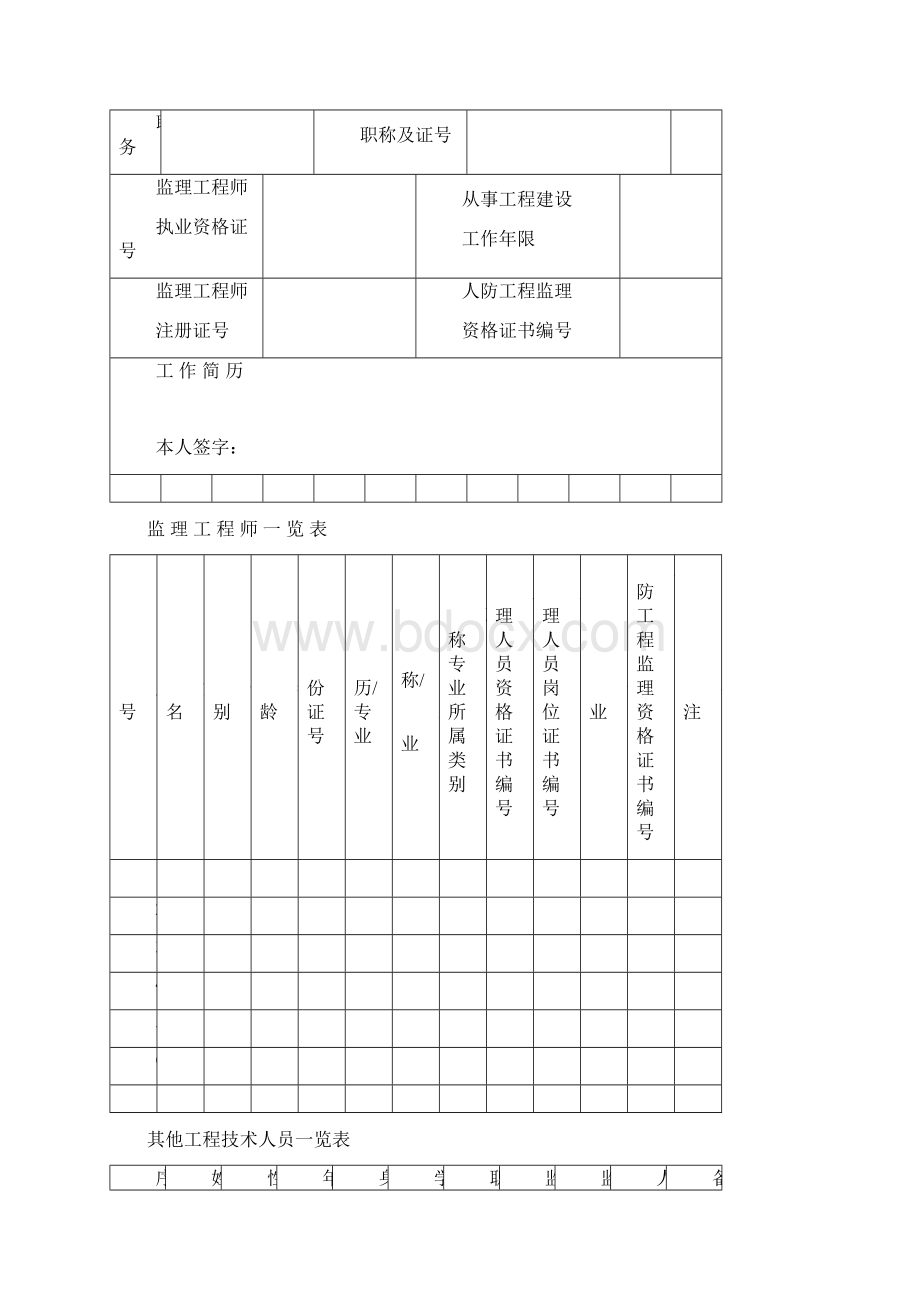 人民防空工程建设监理企业资质年检表文档格式.docx_第3页